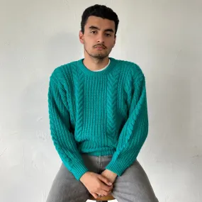 1980's chunky cable knit sweater