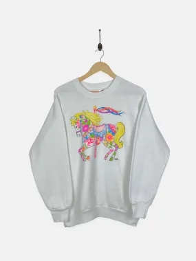1992 Colourful Pony USA Made Vintage Sweatshirt Size 8