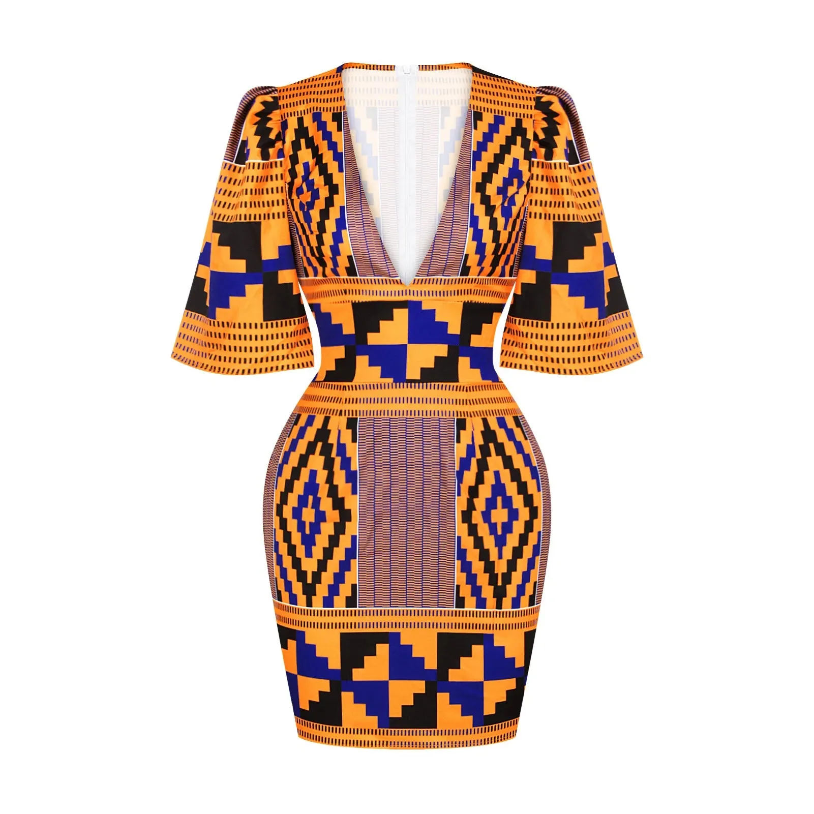 2024 New Deep V-Neck Flare Dress