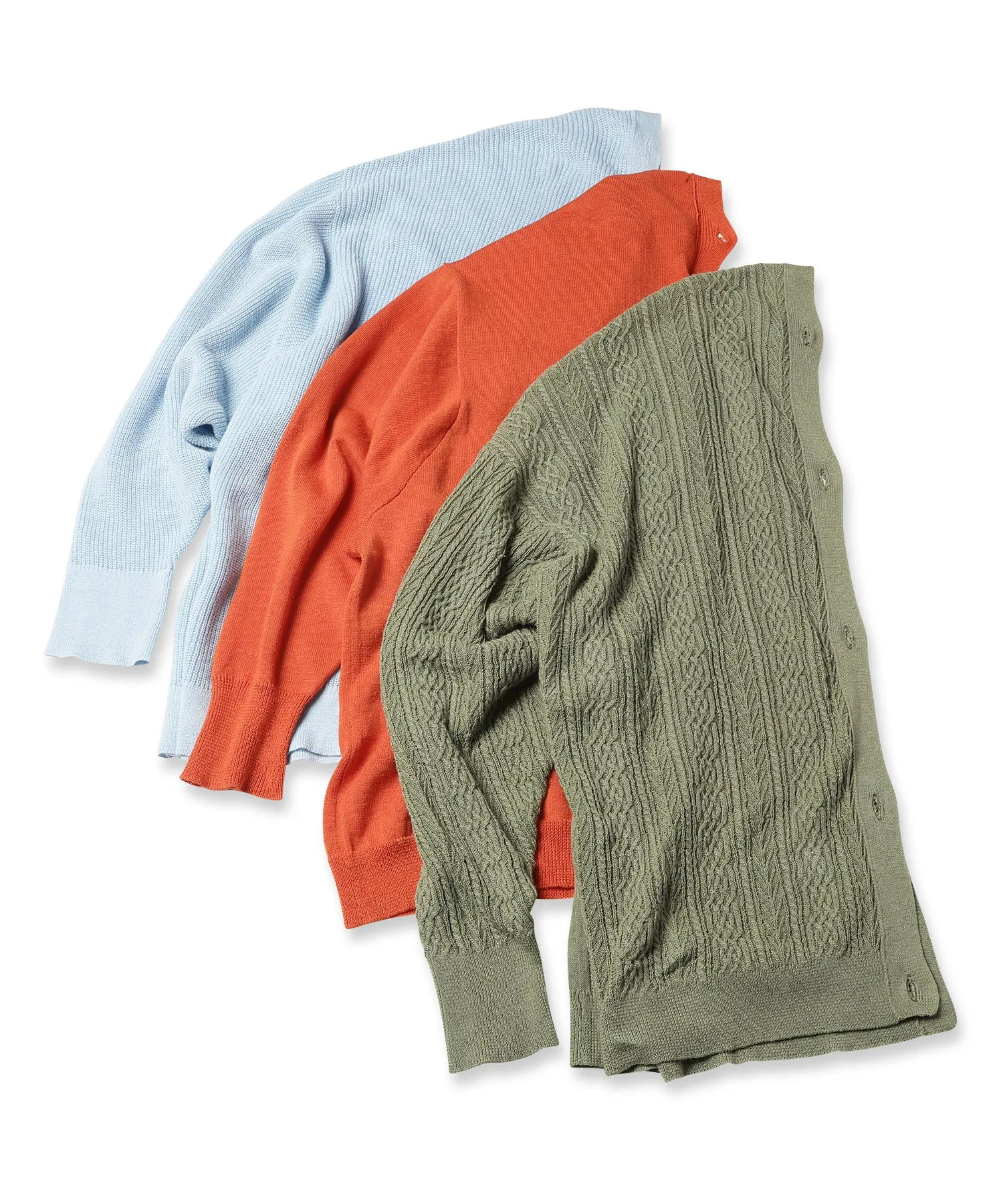 3piece knit cardigan