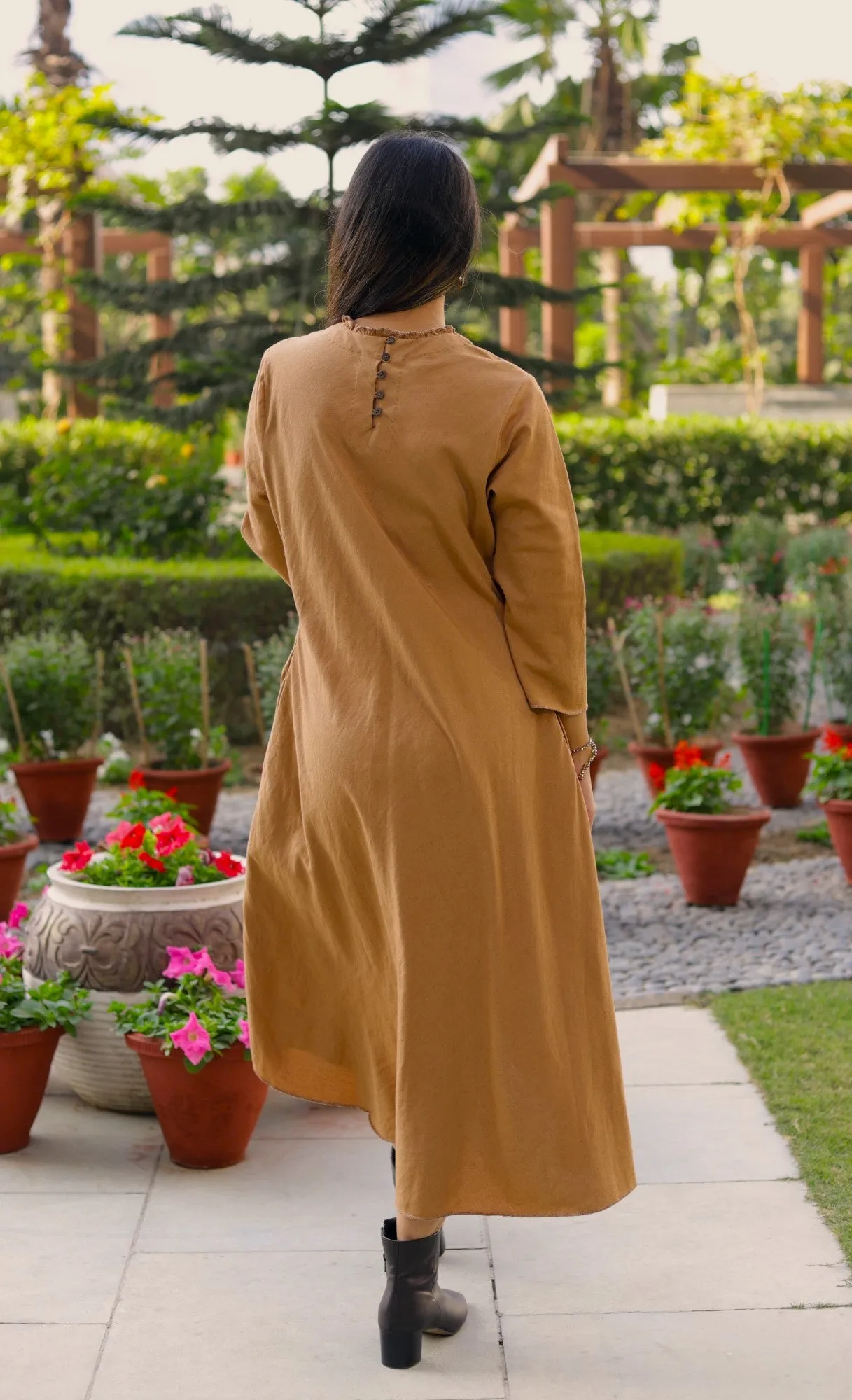 A-line front slit shift Dress