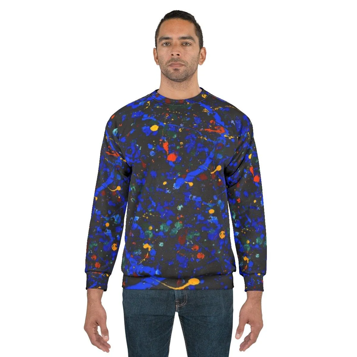 Abstract 909 Pollock-Inspired Sweatshirt