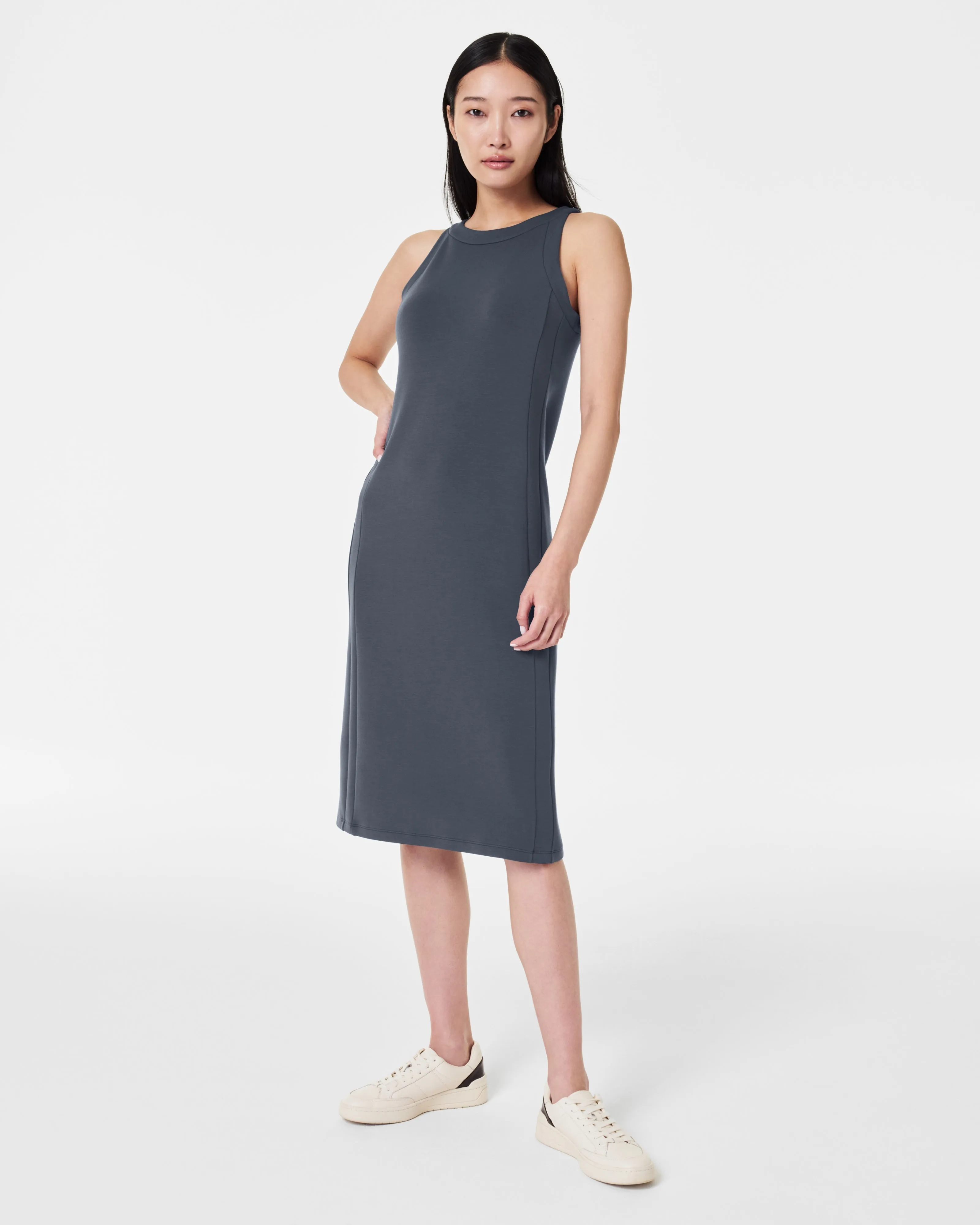AirEssentials Tank Midi Dress Dark Storm - SPANX