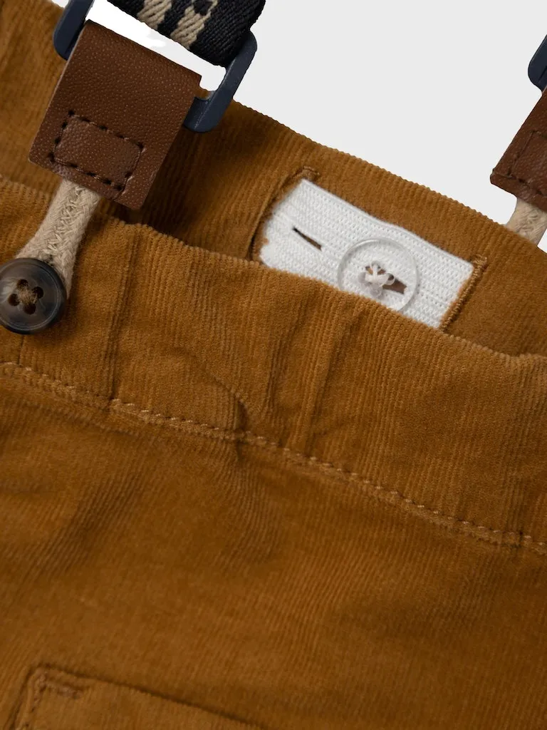 Baby Boy 2-Piece Corduroy Pants with Body Top