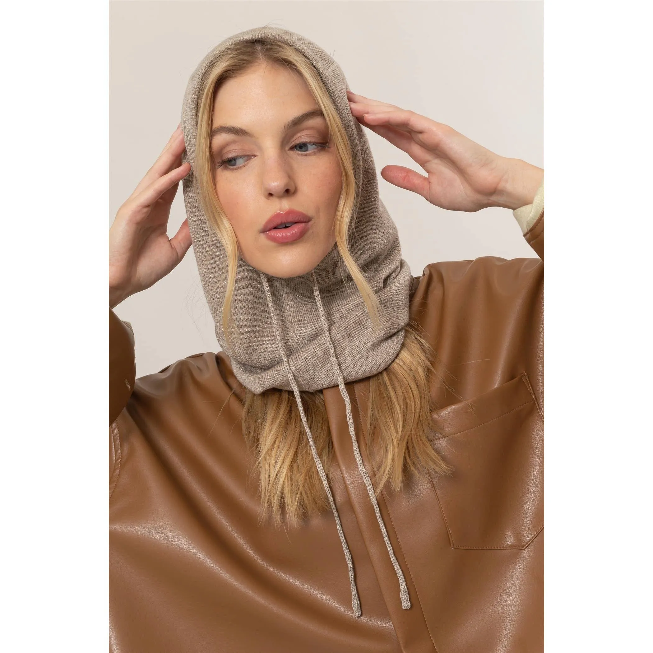 Balaclava Knit Hood Scarf