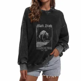 Black Death European Tour Vintage Washed Sweatshirt