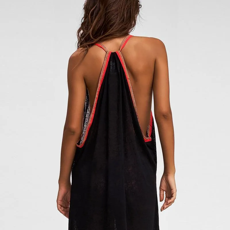 Bohemian Blouse Dress Beach Skirt