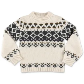 Bonpoint Intarisia Knit Crewneck Jumper