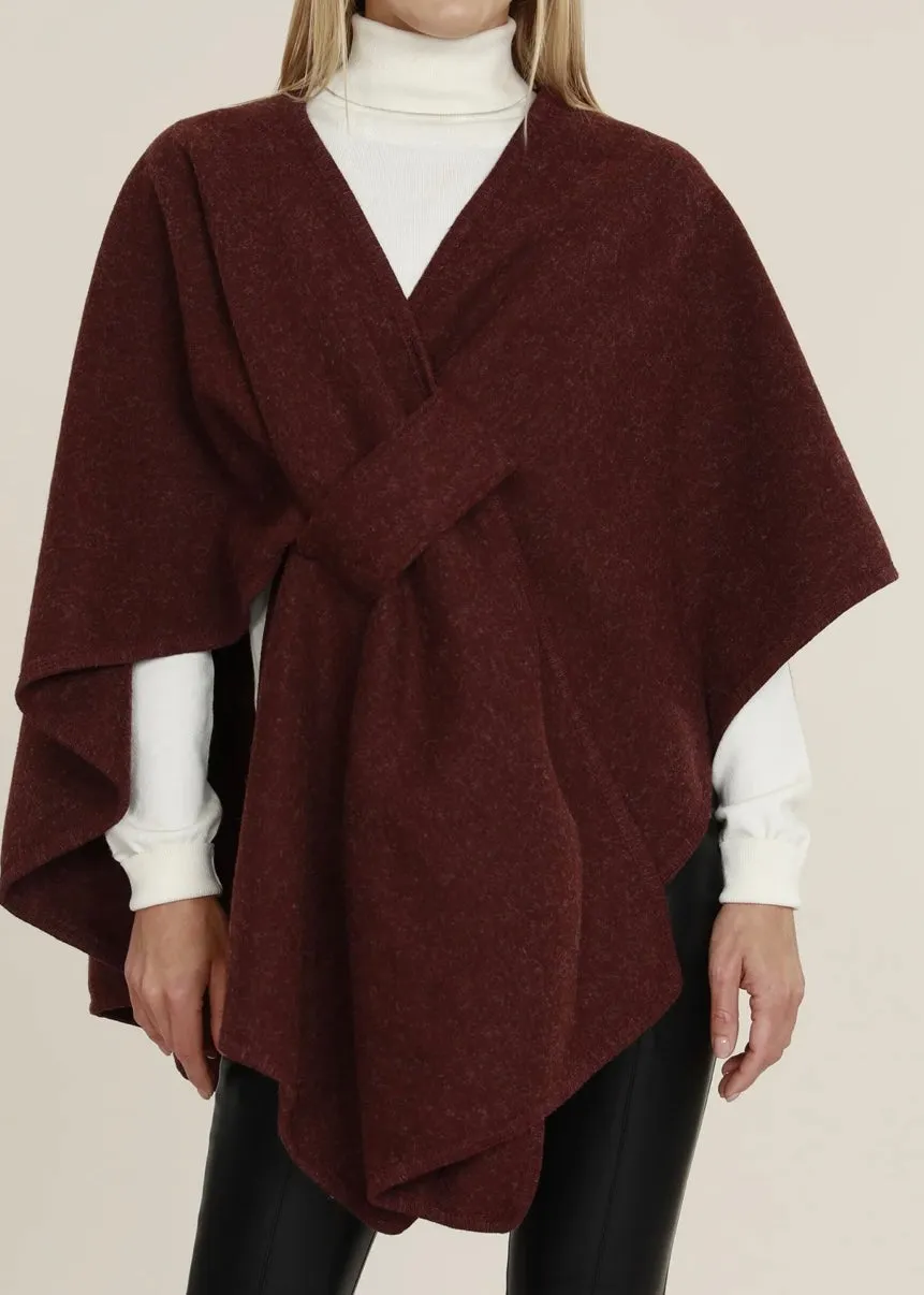 Burgundy Knit Wrap