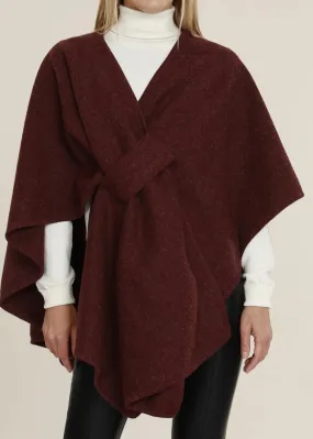 Burgundy Knit Wrap