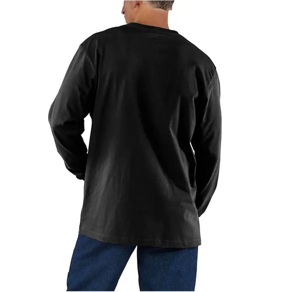 Carhartt Men's Long Sleeve Shirt Loose Fit Heavyweight Pocket Work T-Shirt