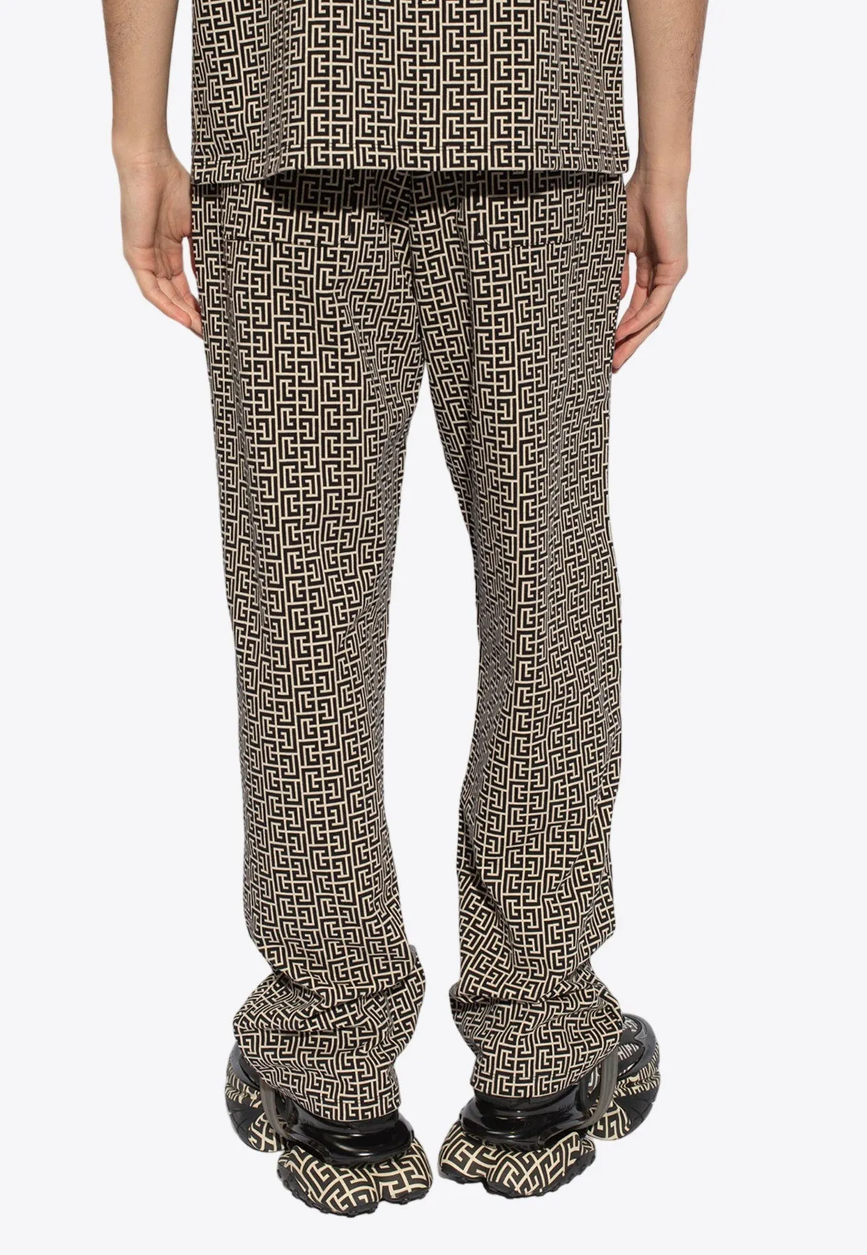 Casual Monogram Jacquard Pants