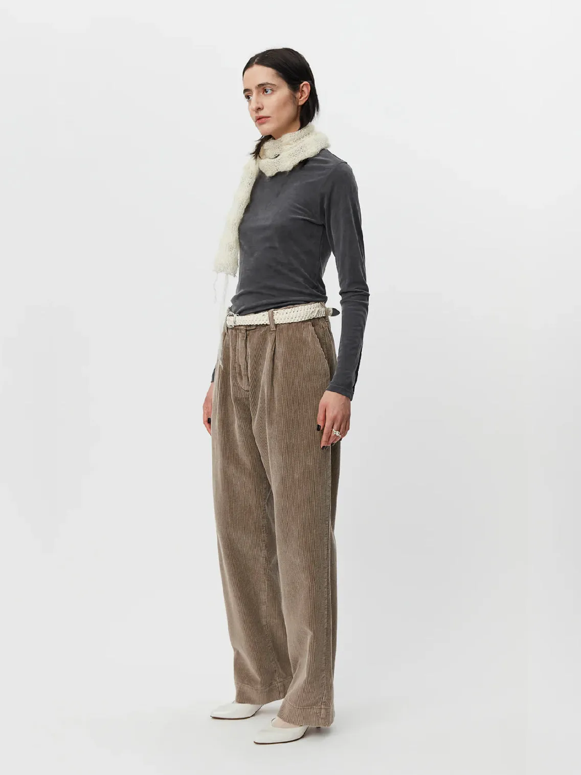 Corduroy Trousers Dusty Brown