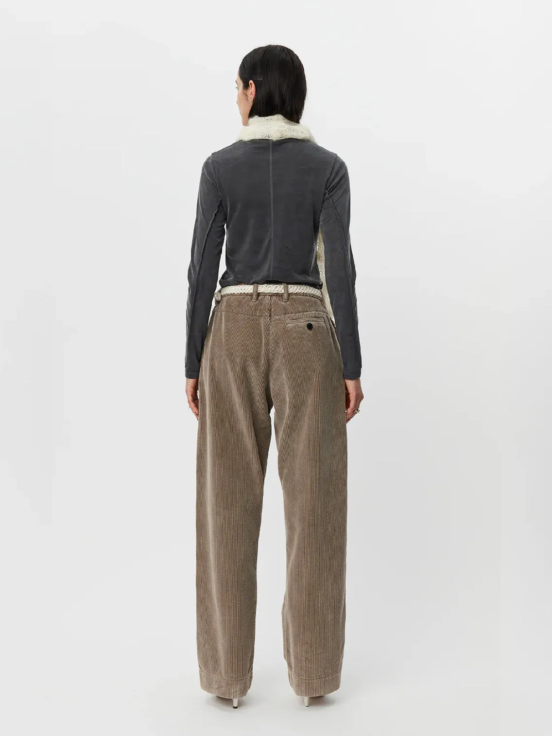 Corduroy Trousers Dusty Brown