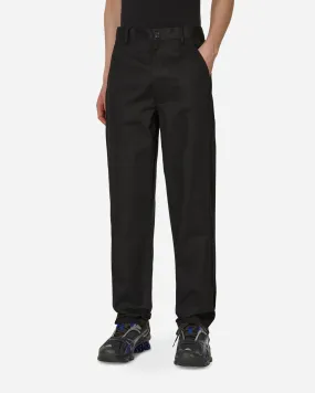 Cotton Twill Trousers Black