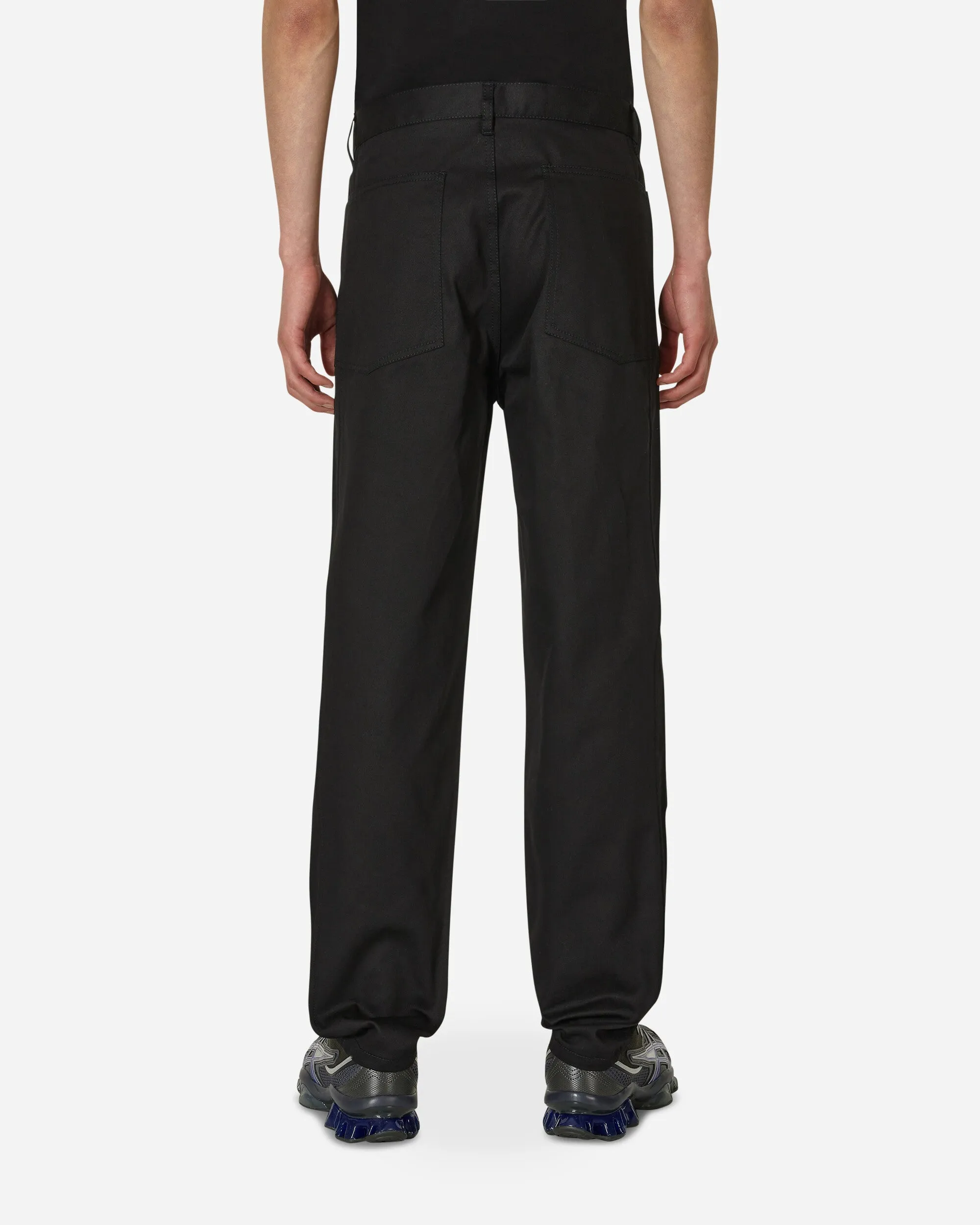 Cotton Twill Trousers Black