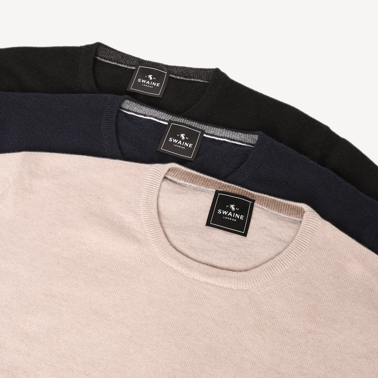 Crew Neck Jumper - Beige