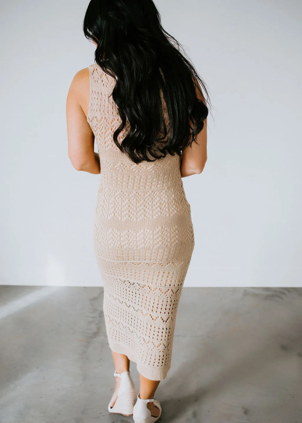 Dancing Dream Crochet Midi Dress