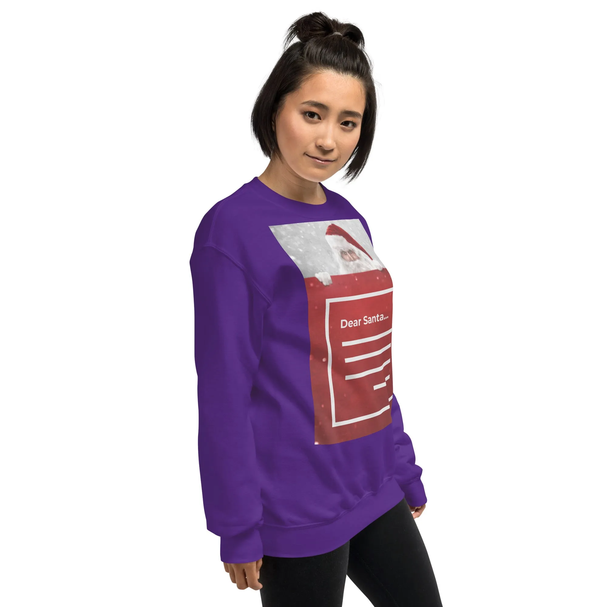 Dear Santa Christmas Sweatshirt (Glamourange Christmas Sweatshirt Womens)