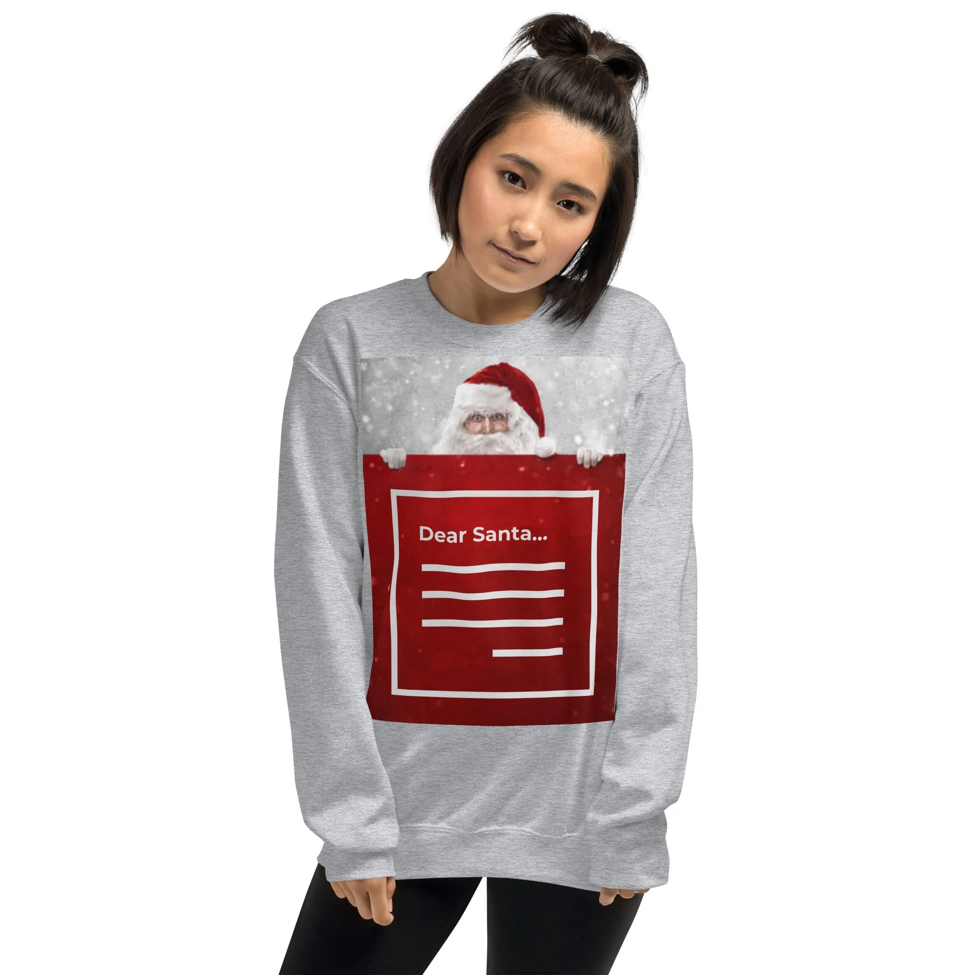 Dear Santa Christmas Sweatshirt (Glamourange Christmas Sweatshirt Womens)