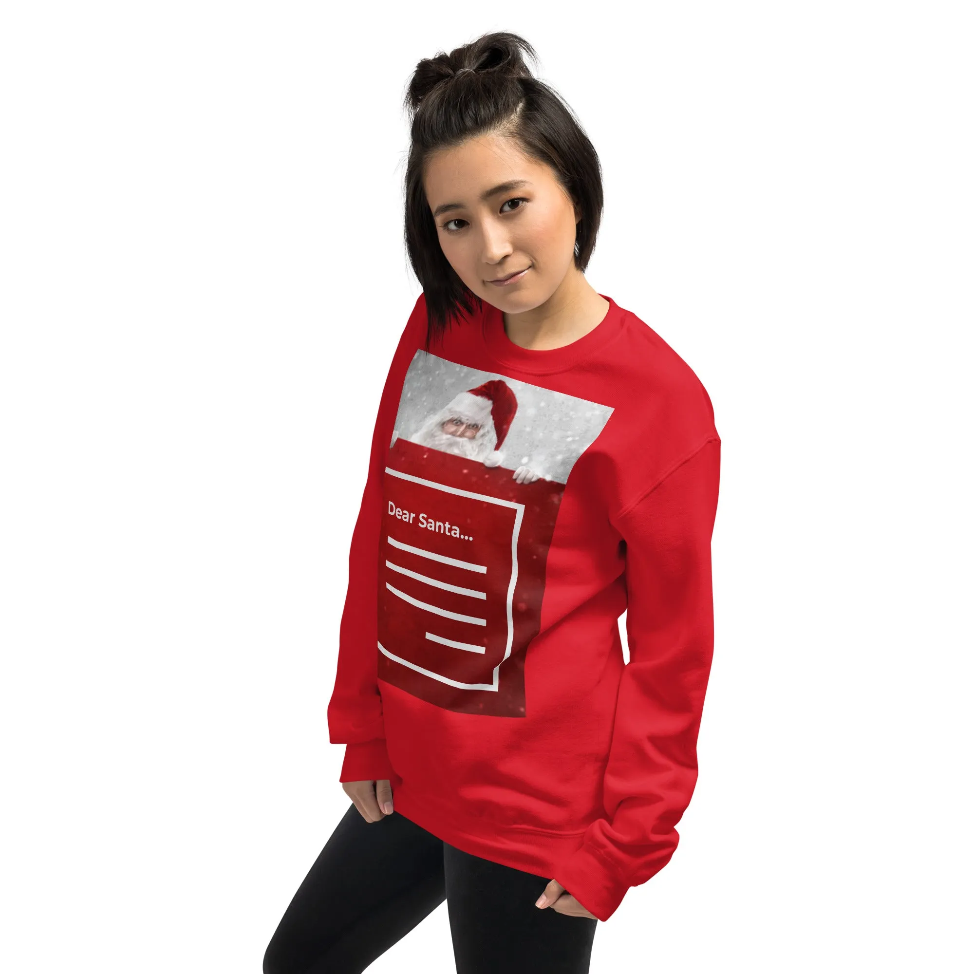 Dear Santa Christmas Sweatshirt (Glamourange Christmas Sweatshirt Womens)