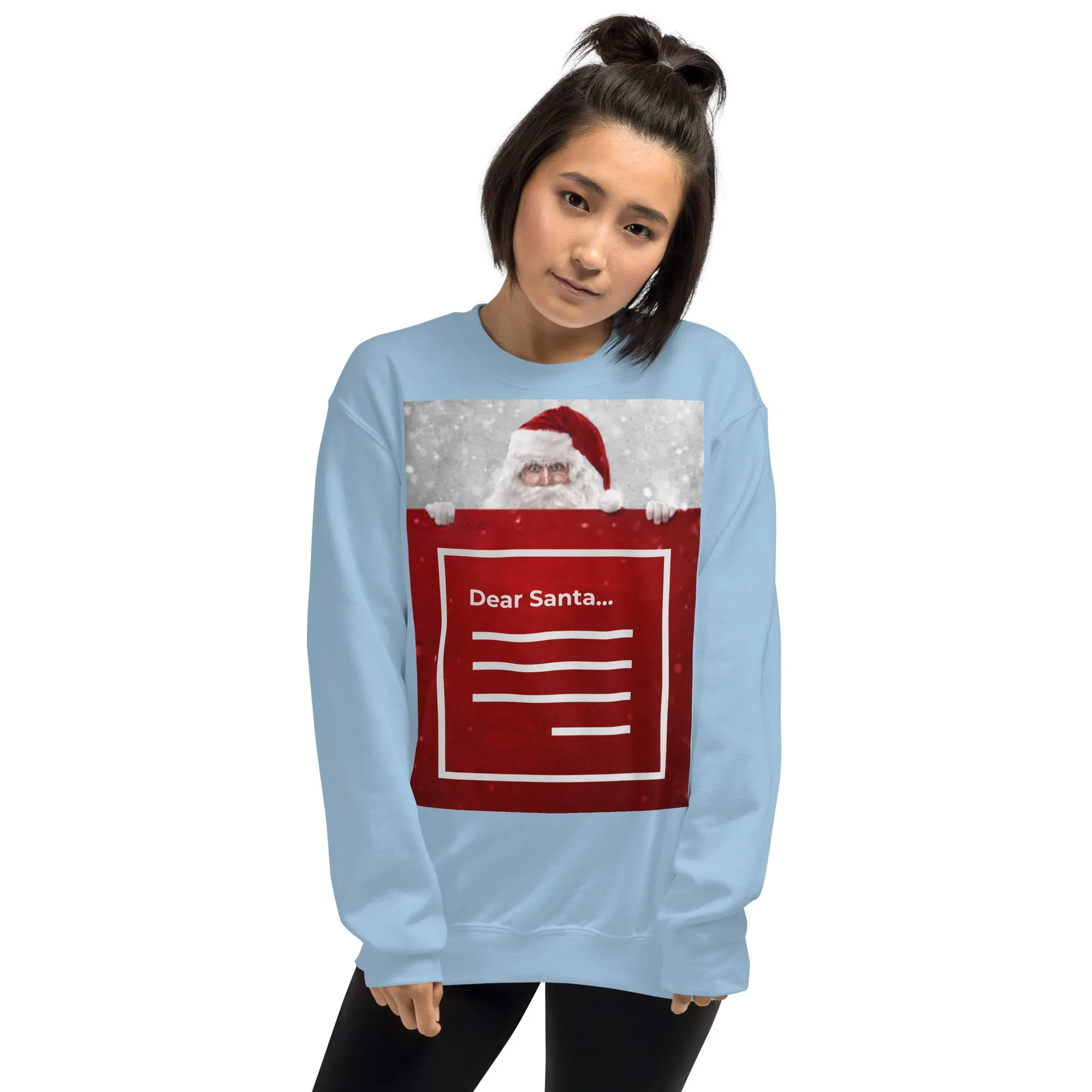 Dear Santa Christmas Sweatshirt (Glamourange Christmas Sweatshirt Womens)