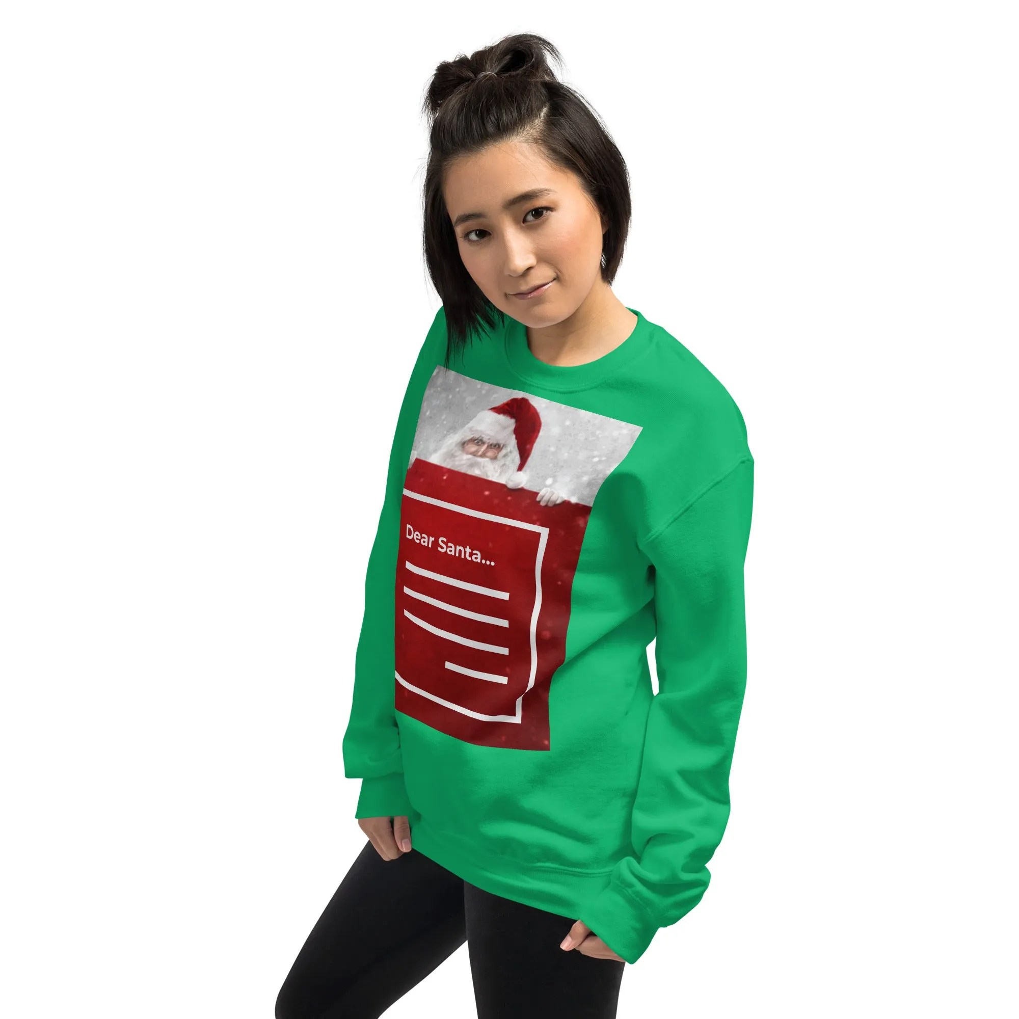 Dear Santa Christmas Sweatshirt (Glamourange Christmas Sweatshirt Womens)