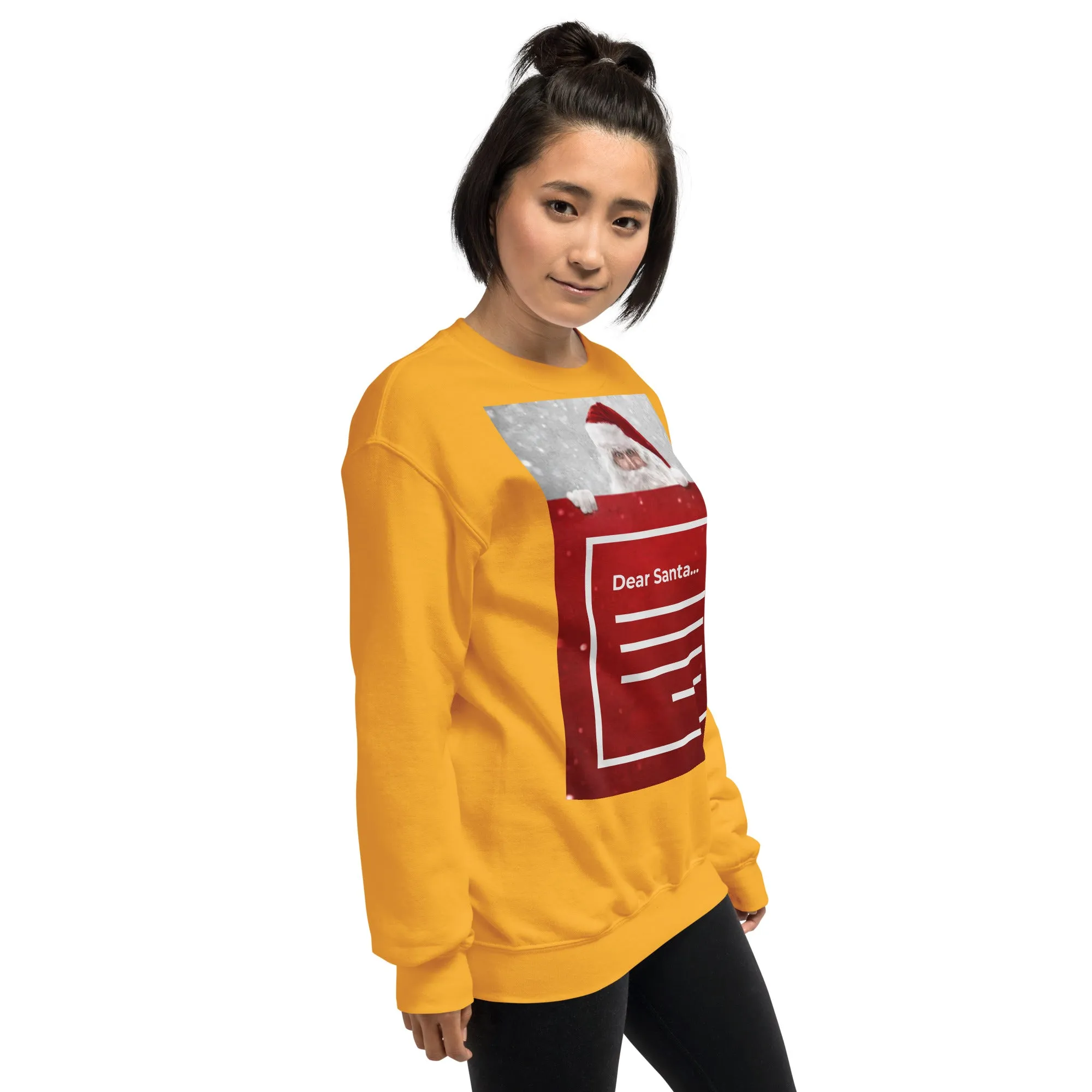 Dear Santa Christmas Sweatshirt (Glamourange Christmas Sweatshirt Womens)