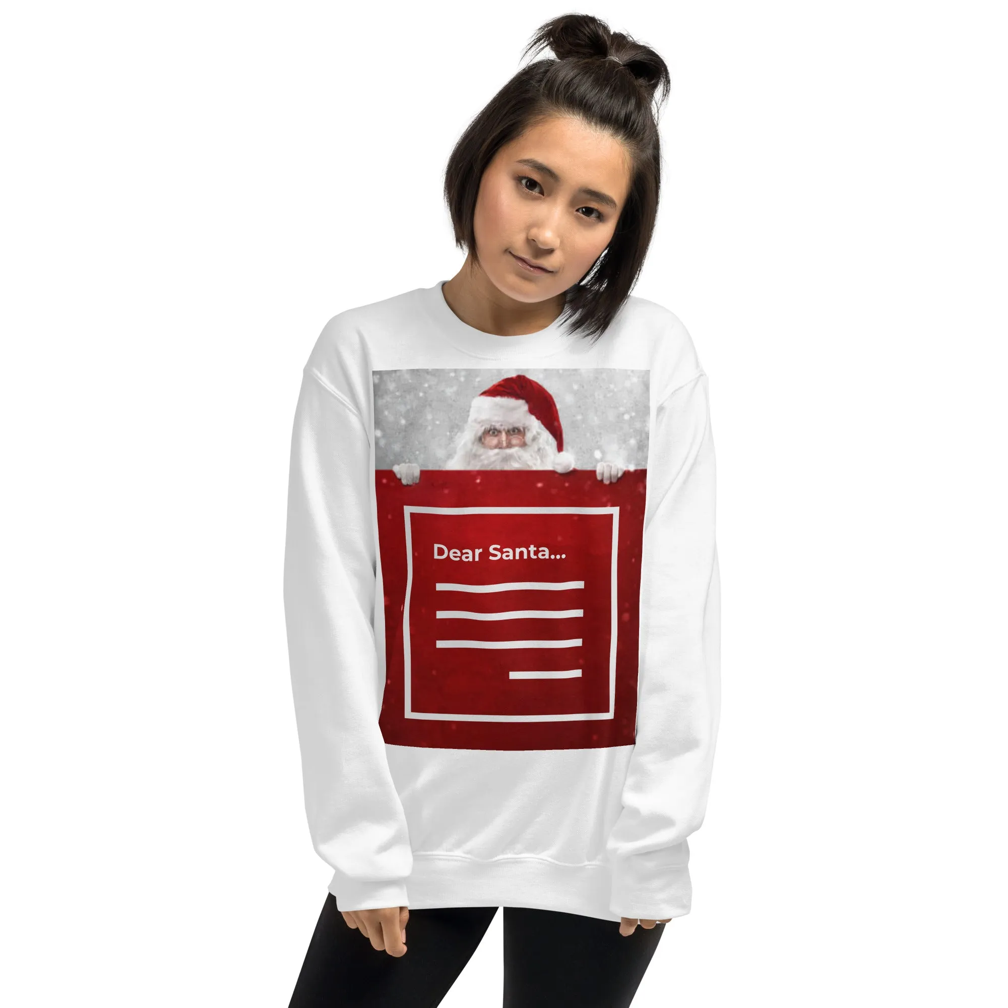 Dear Santa Christmas Sweatshirt (Glamourange Christmas Sweatshirt Womens)