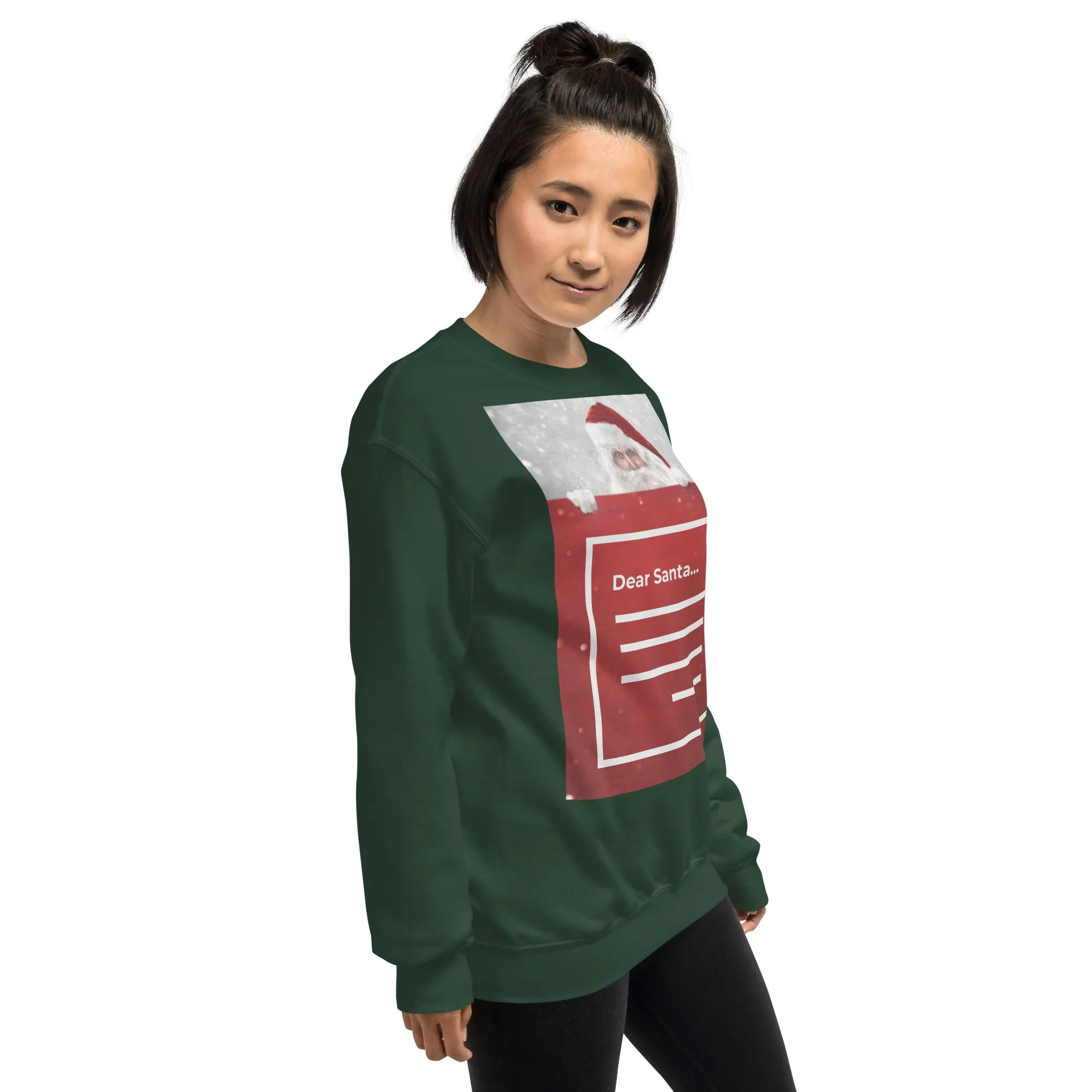 Dear Santa Christmas Sweatshirt (Glamourange Christmas Sweatshirt Womens)
