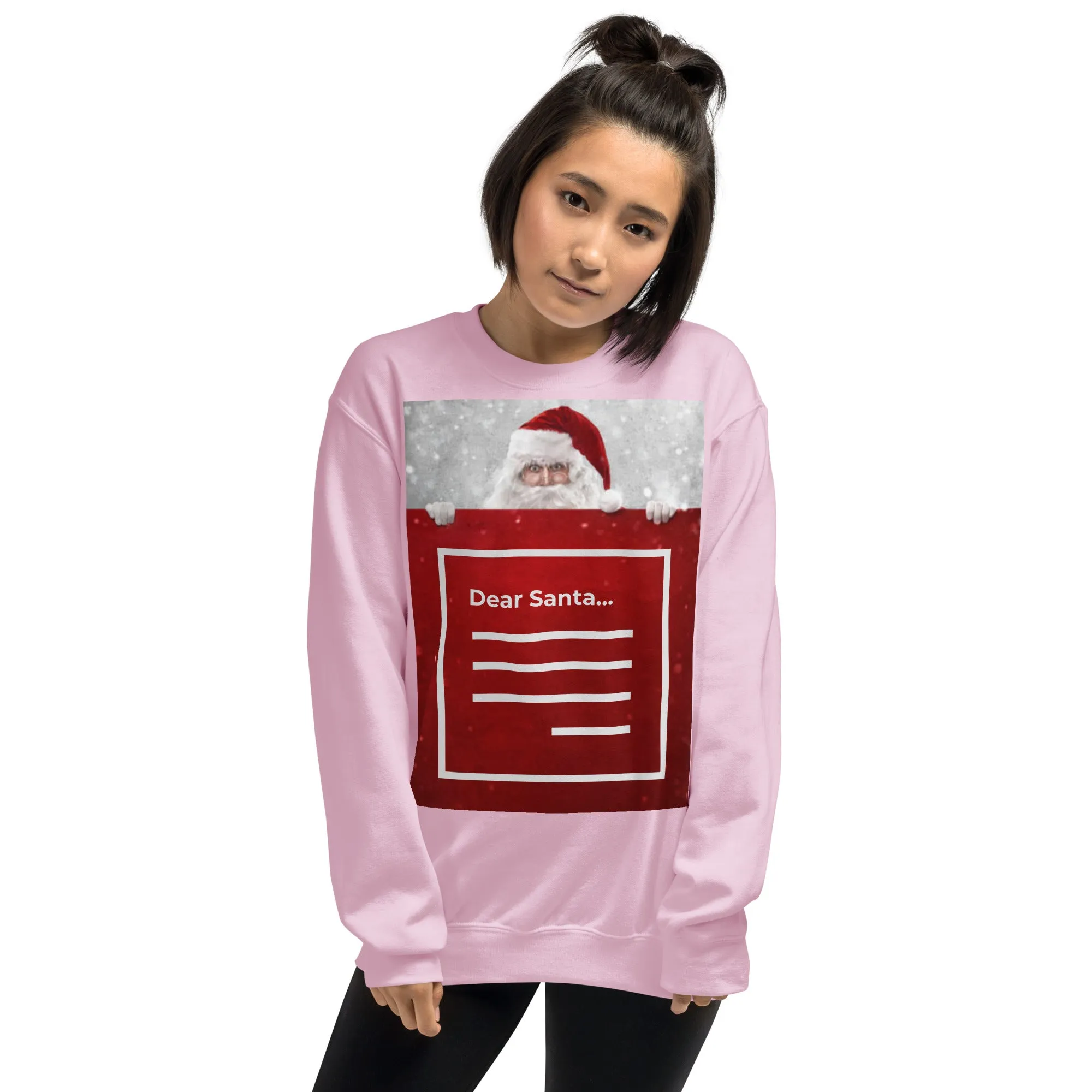 Dear Santa Christmas Sweatshirt (Glamourange Christmas Sweatshirt Womens)