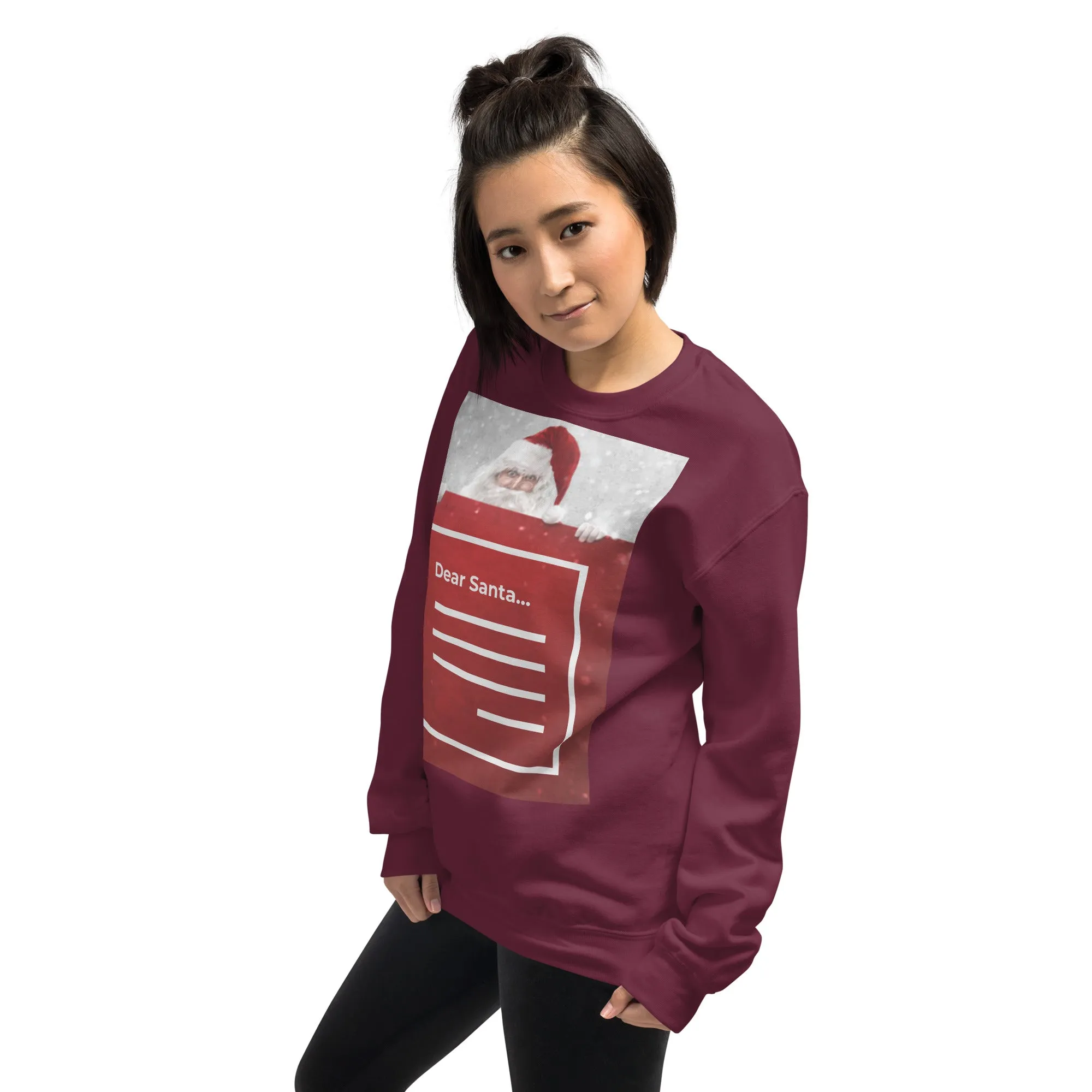 Dear Santa Christmas Sweatshirt (Glamourange Christmas Sweatshirt Womens)