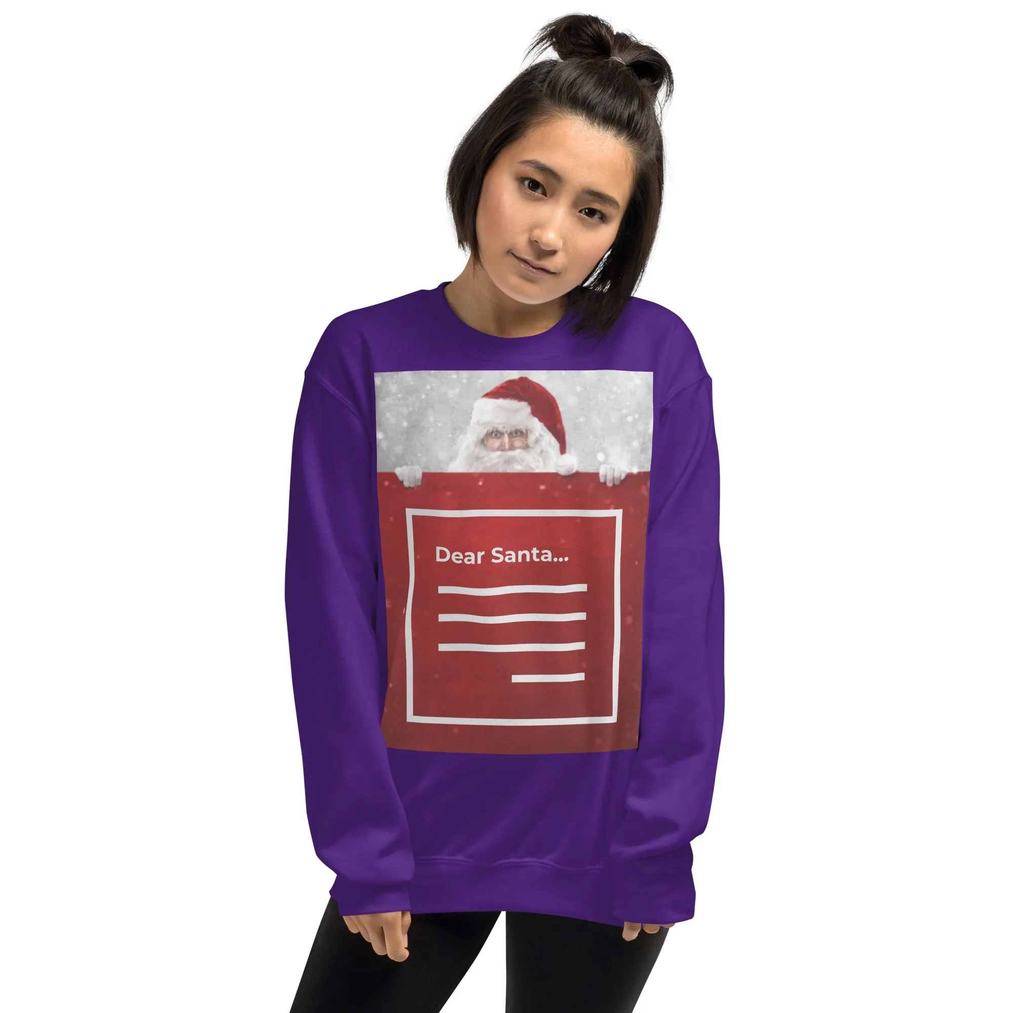 Dear Santa Christmas Sweatshirt (Glamourange Christmas Sweatshirt Womens)