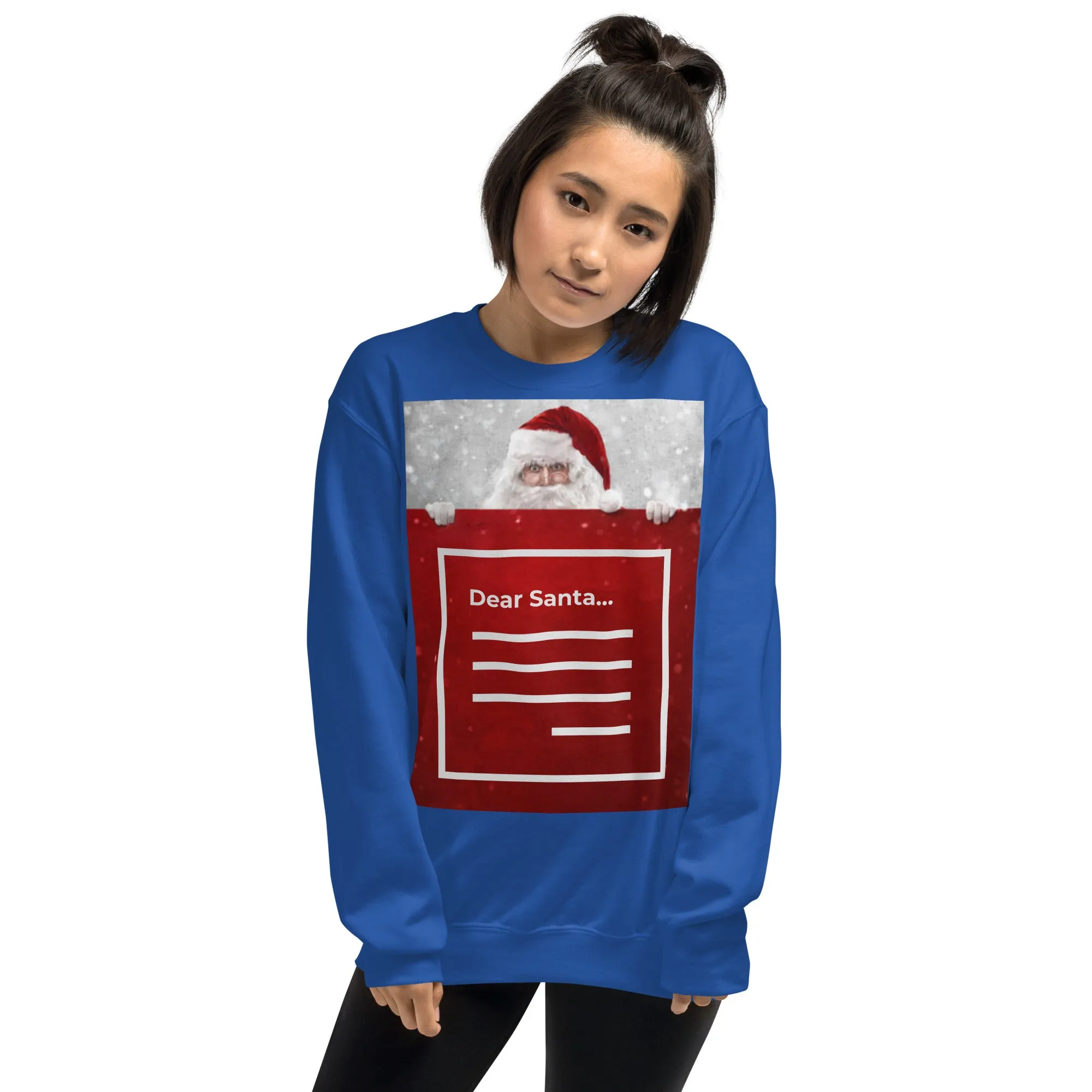 Dear Santa Christmas Sweatshirt (Glamourange Christmas Sweatshirt Womens)