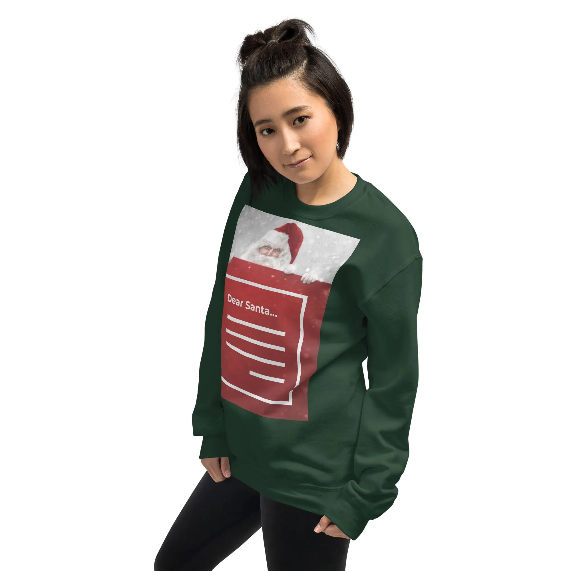 Dear Santa Christmas Sweatshirt (Glamourange Christmas Sweatshirt Womens)