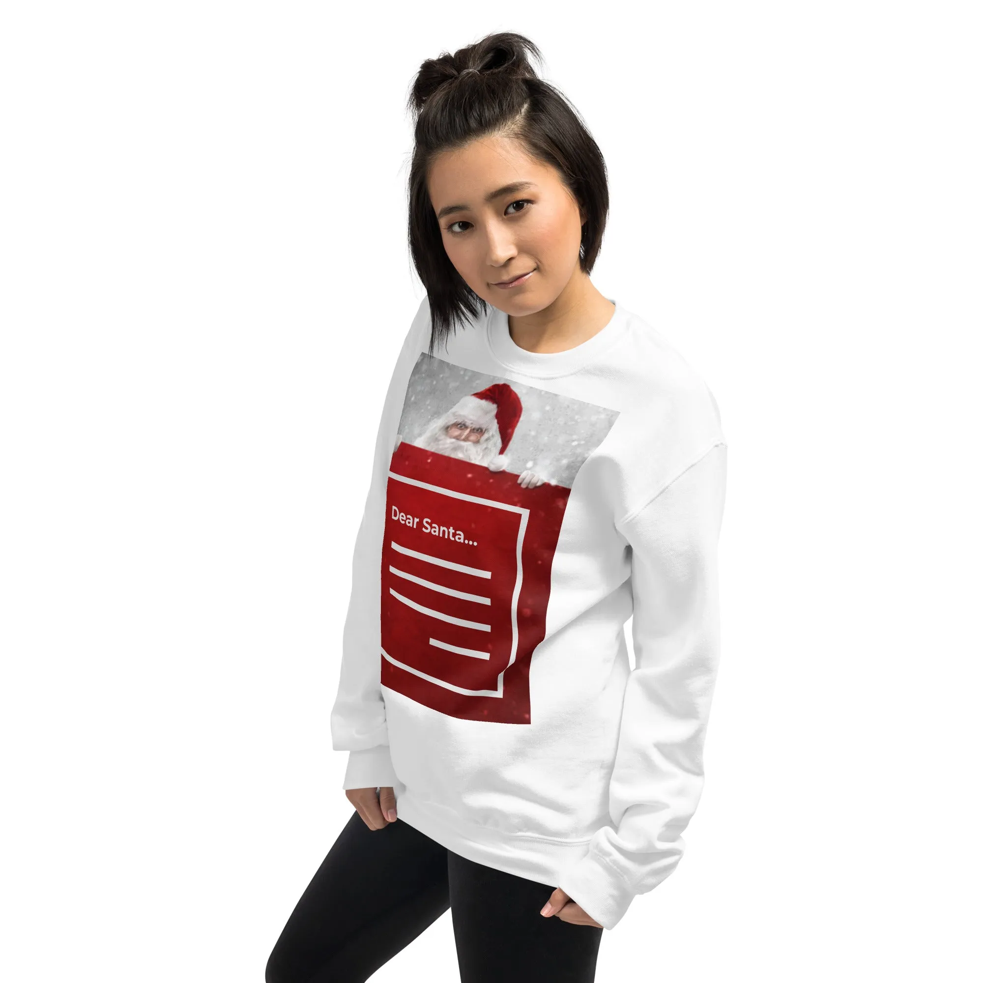 Dear Santa Christmas Sweatshirt (Glamourange Christmas Sweatshirt Womens)