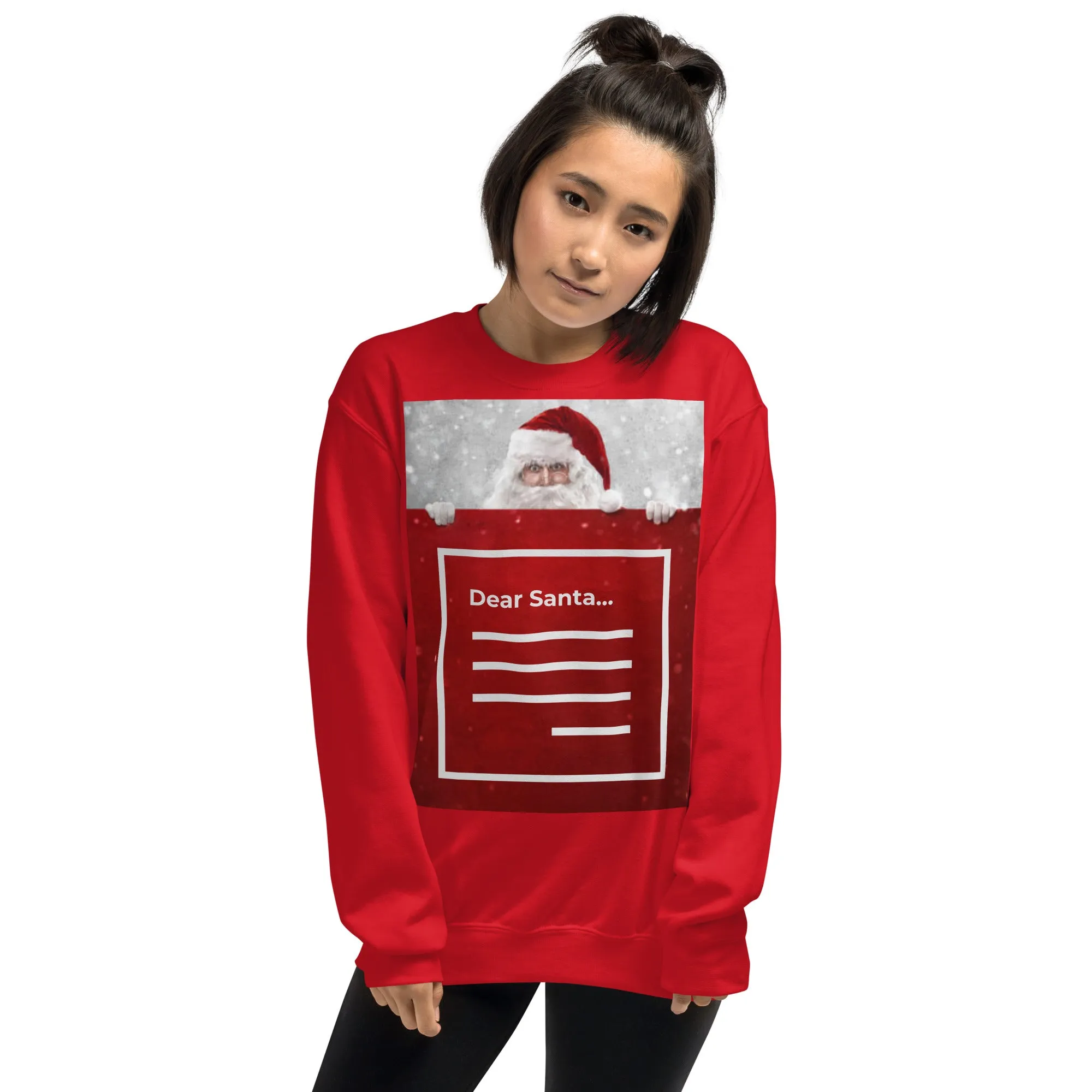 Dear Santa Christmas Sweatshirt (Glamourange Christmas Sweatshirt Womens)