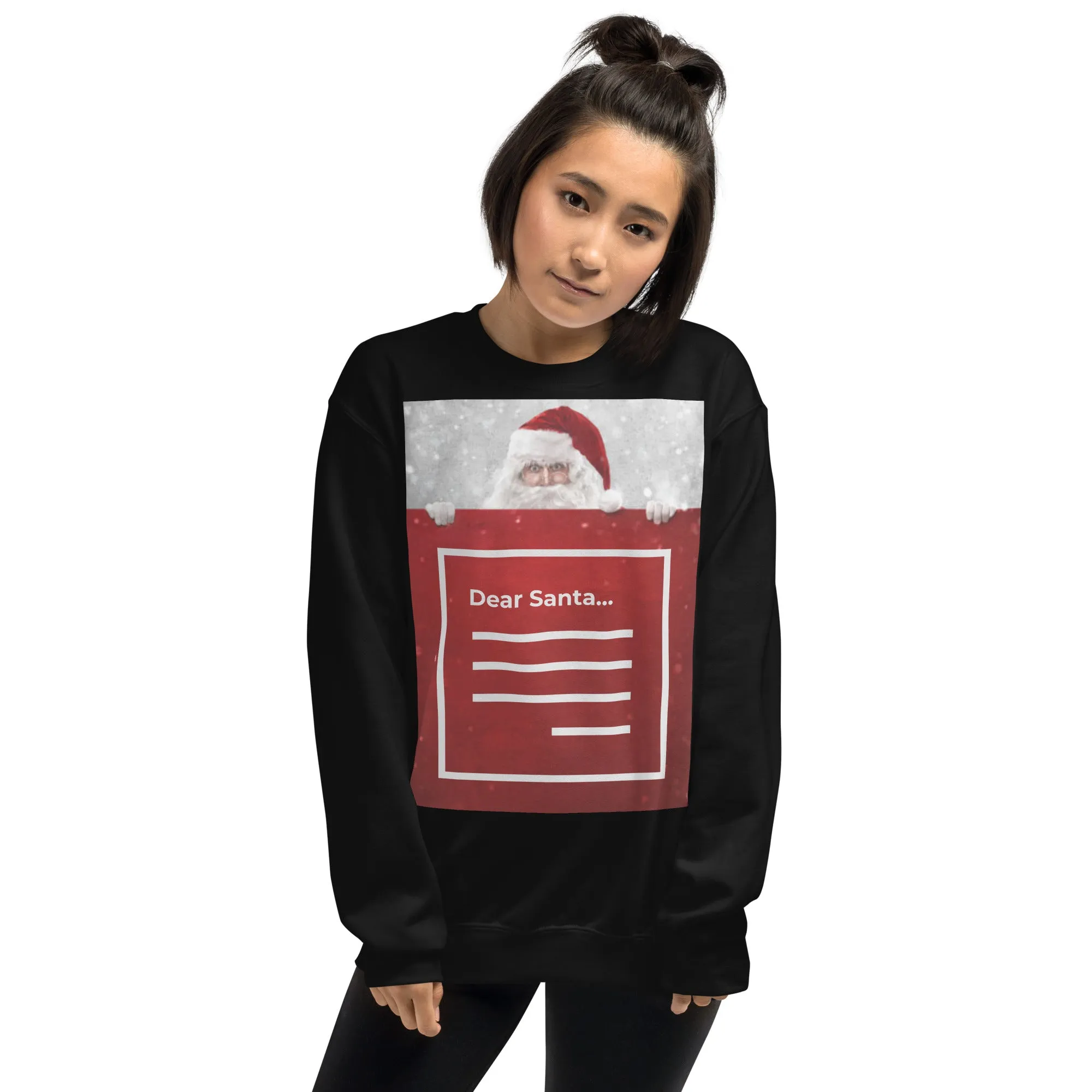 Dear Santa Christmas Sweatshirt (Glamourange Christmas Sweatshirt Womens)