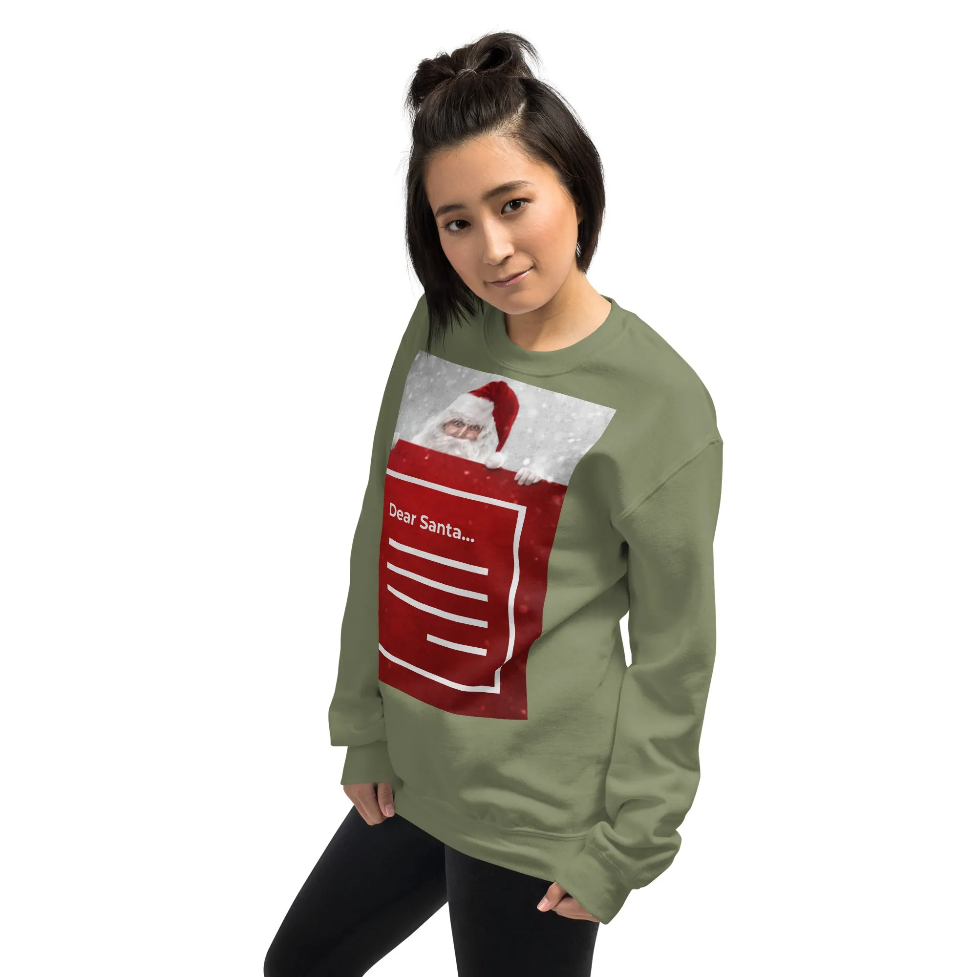 Dear Santa Christmas Sweatshirt (Glamourange Christmas Sweatshirt Womens)