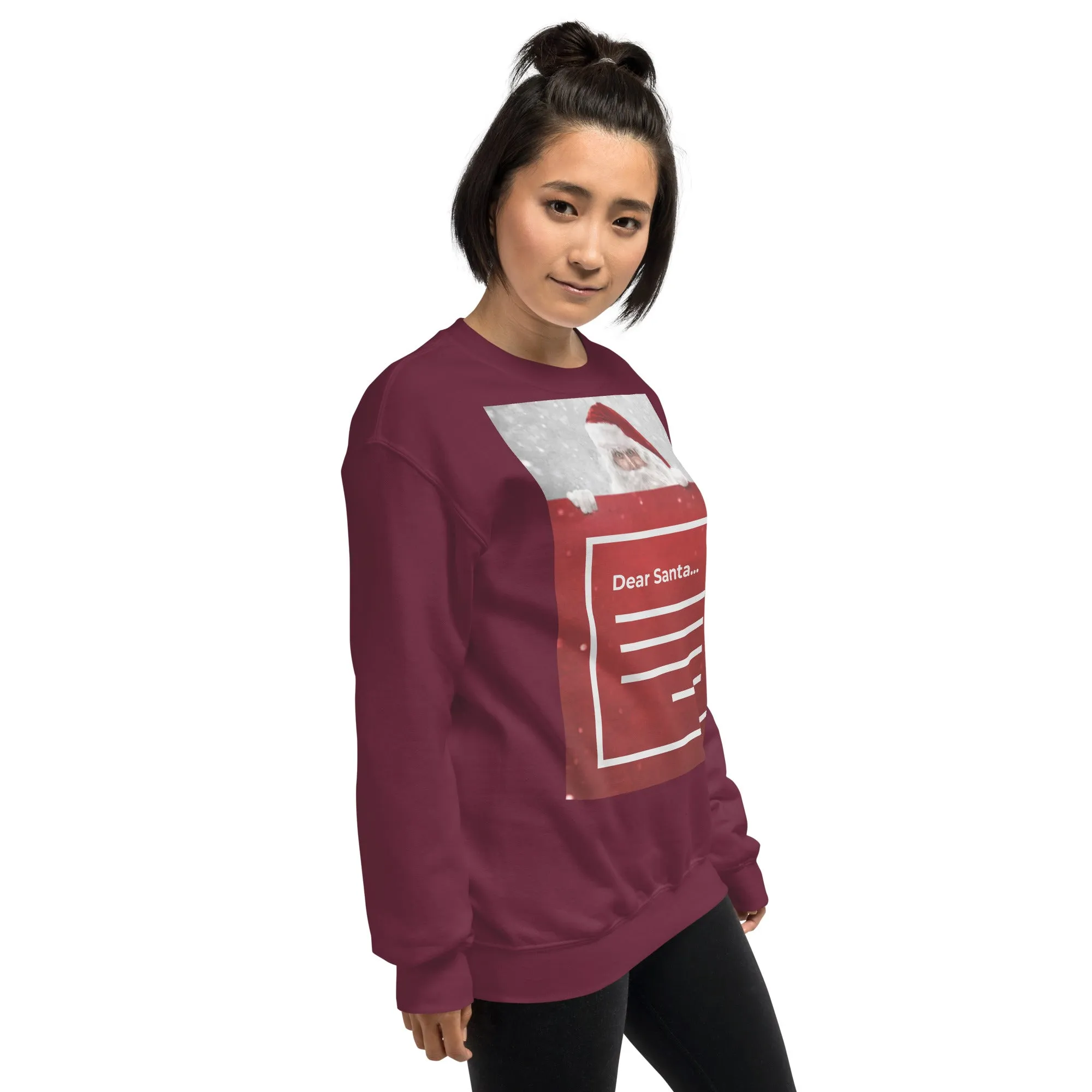 Dear Santa Christmas Sweatshirt (Glamourange Christmas Sweatshirt Womens)