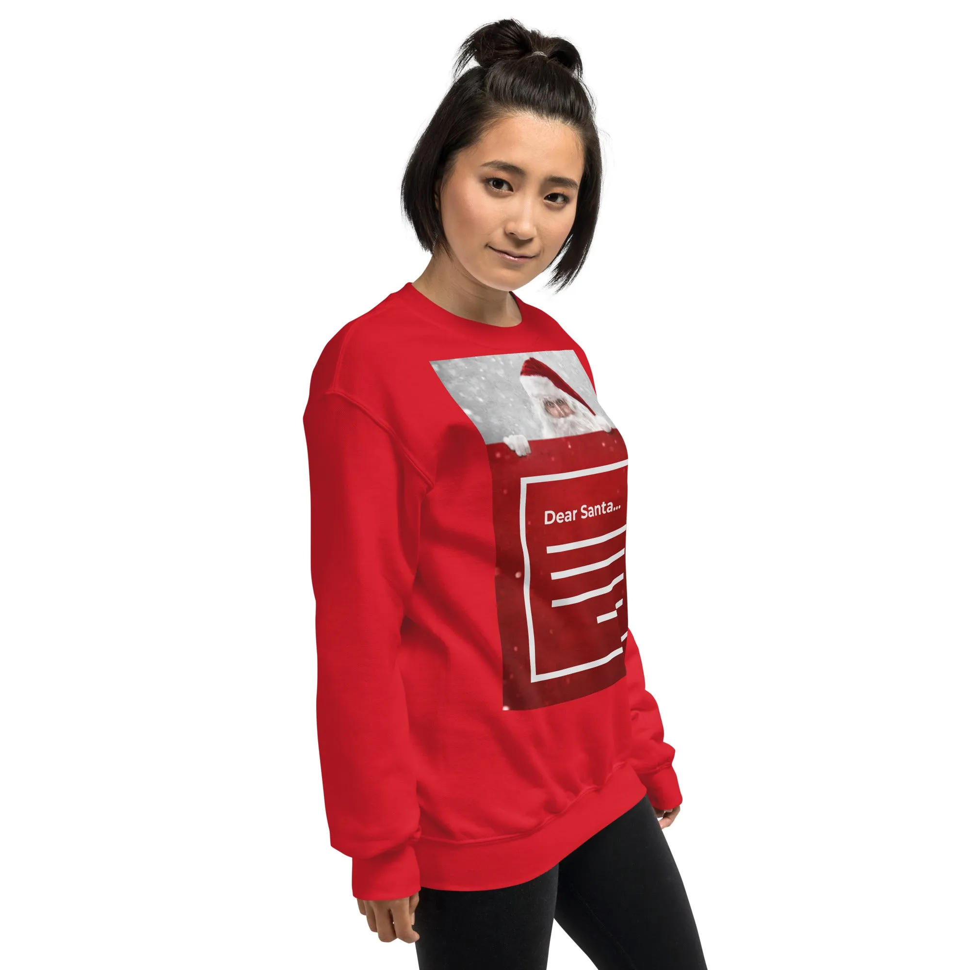 Dear Santa Christmas Sweatshirt (Glamourange Christmas Sweatshirt Womens)