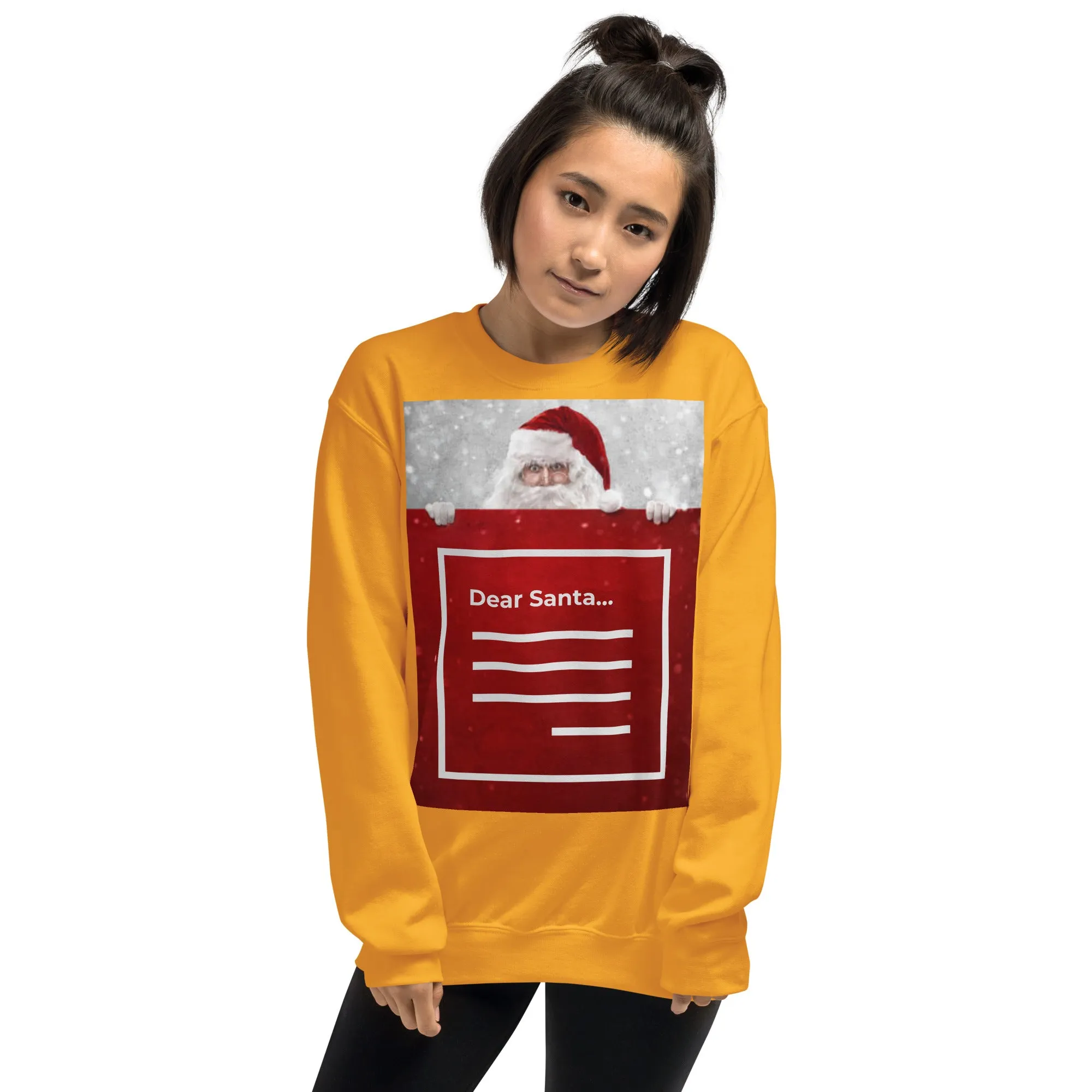 Dear Santa Christmas Sweatshirt (Glamourange Christmas Sweatshirt Womens)