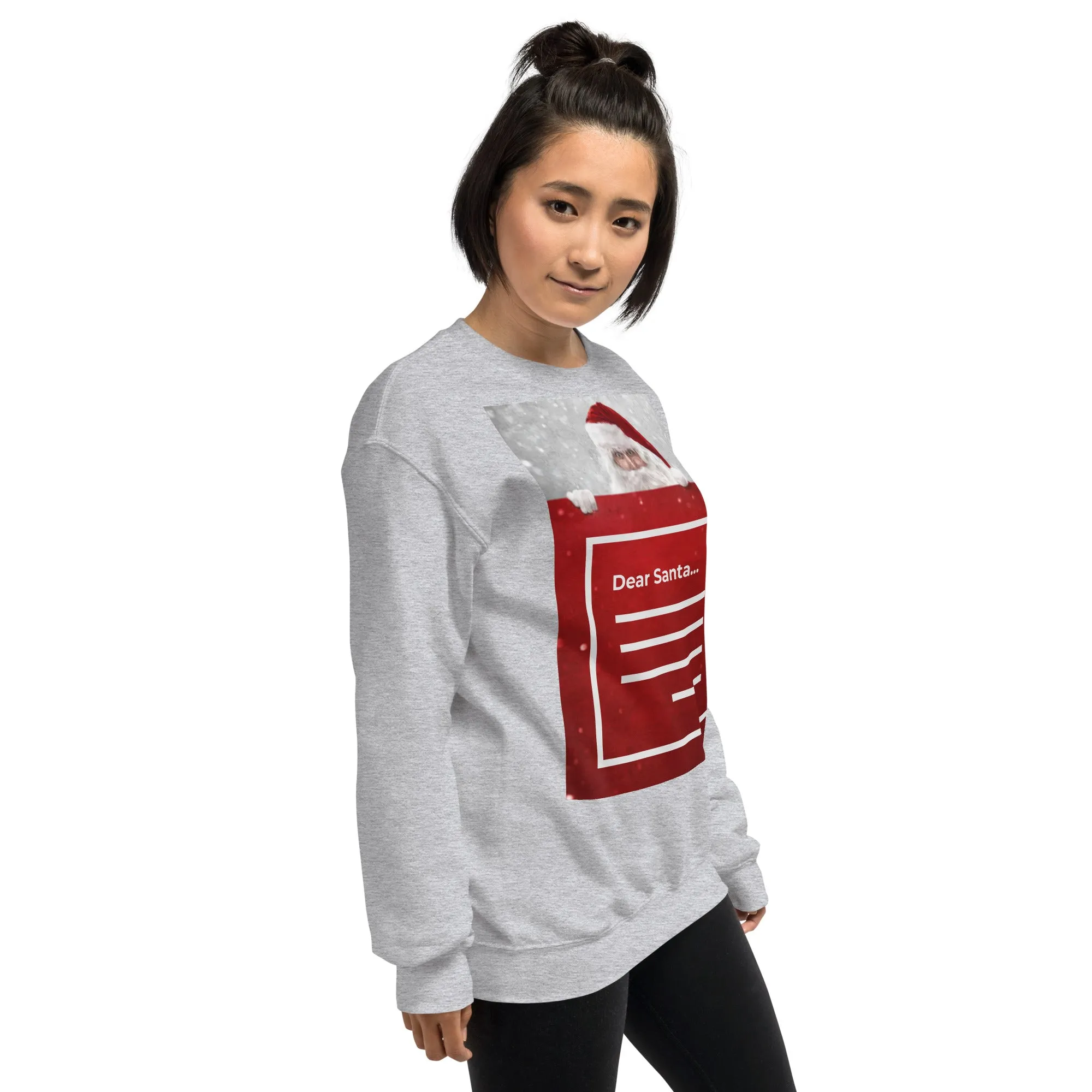 Dear Santa Christmas Sweatshirt (Glamourange Christmas Sweatshirt Womens)
