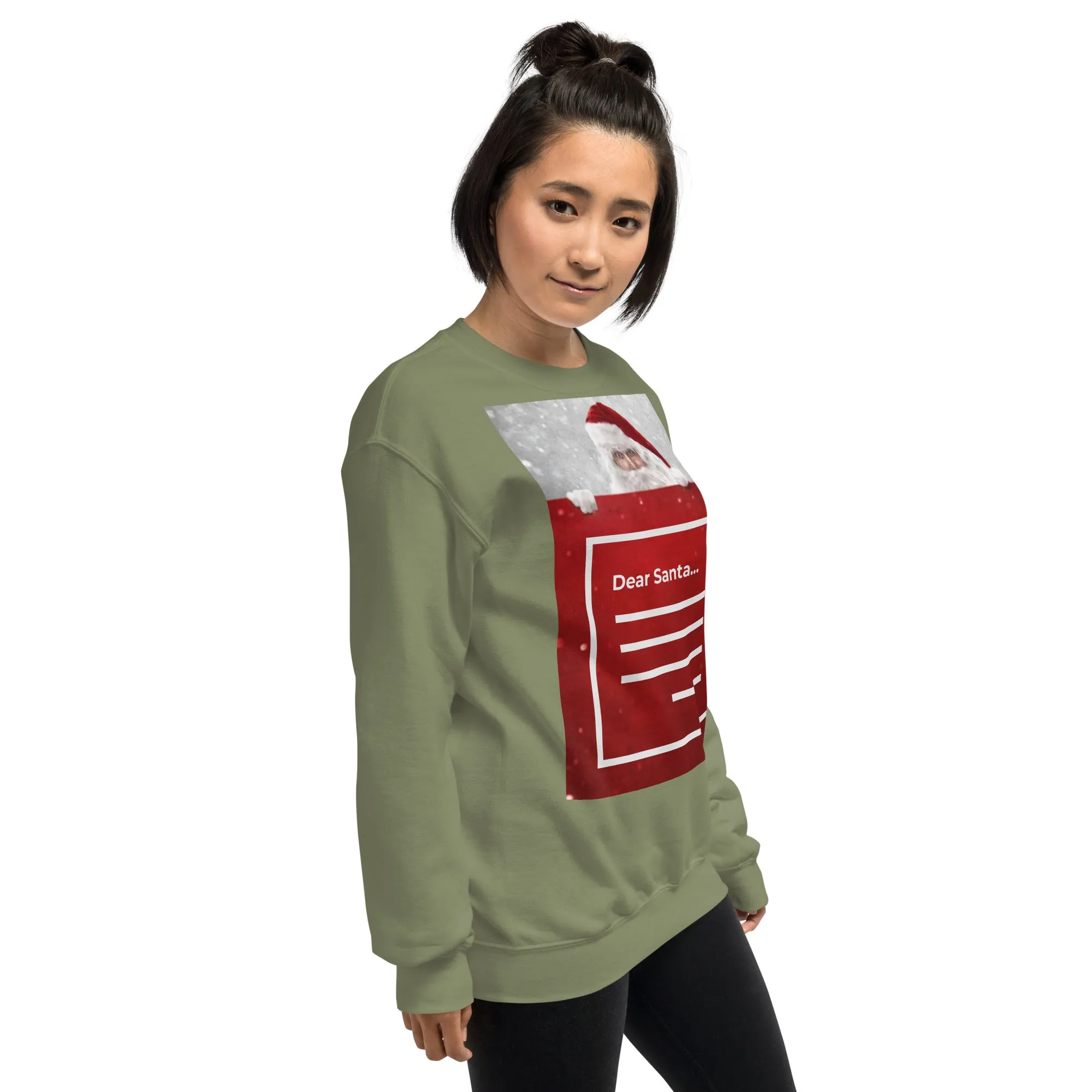 Dear Santa Christmas Sweatshirt (Glamourange Christmas Sweatshirt Womens)