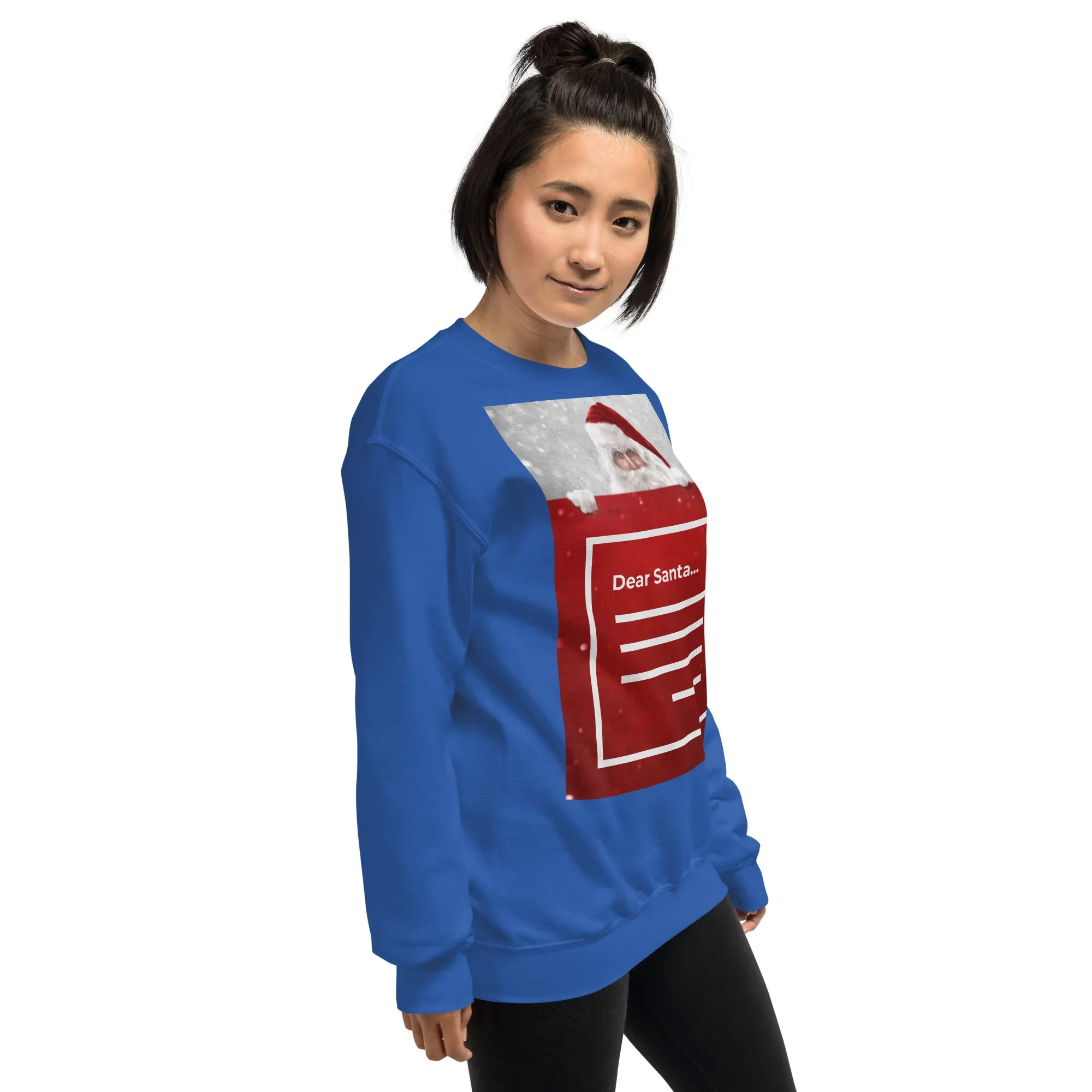Dear Santa Christmas Sweatshirt (Glamourange Christmas Sweatshirt Womens)