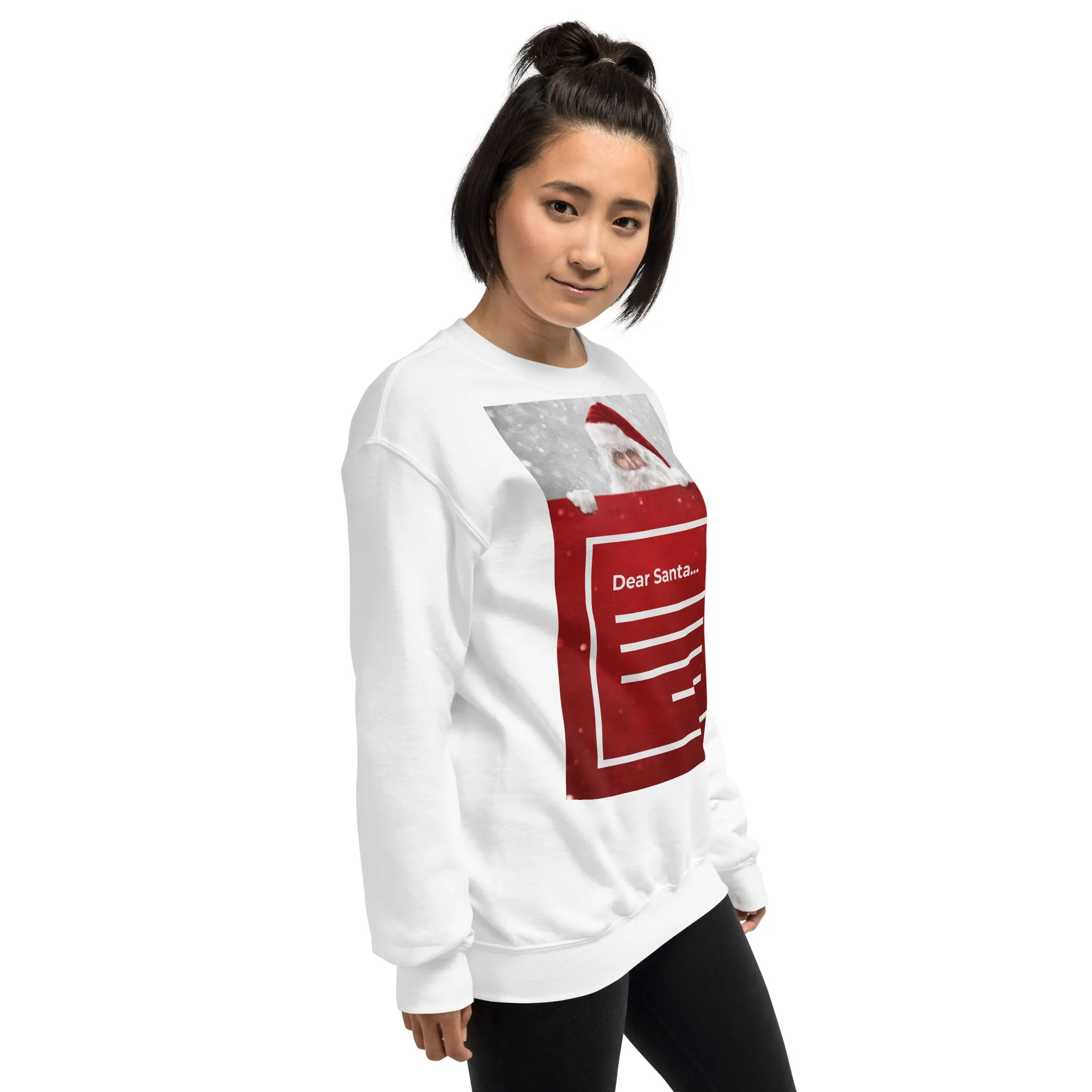 Dear Santa Christmas Sweatshirt (Glamourange Christmas Sweatshirt Womens)