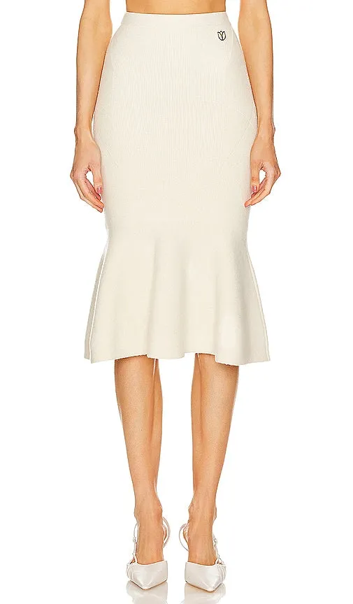 Dodiee Enhance Maxi Skirt in Cream