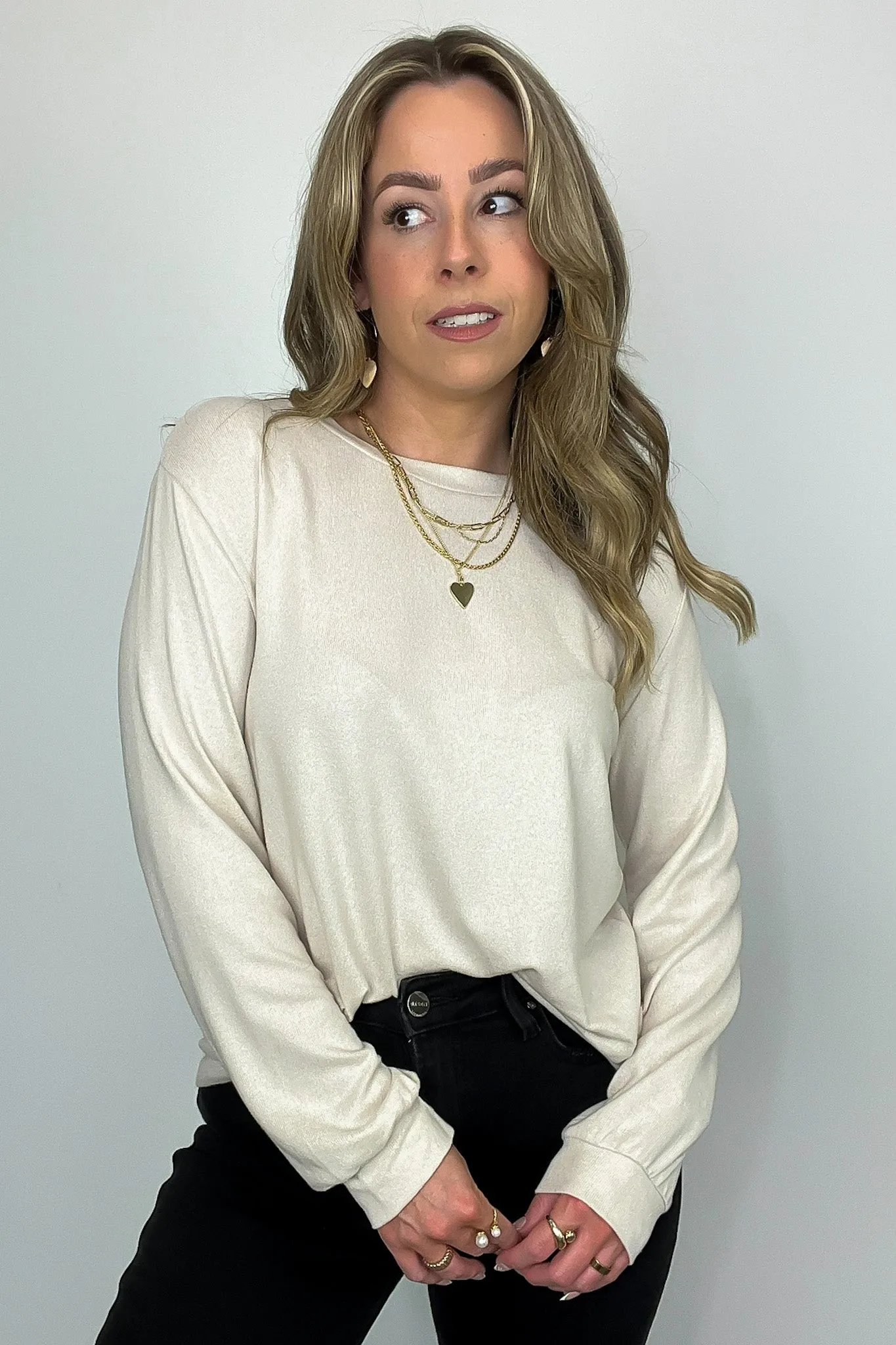 Eira Hacci Knit Long Sleeve Top - FINAL SALE