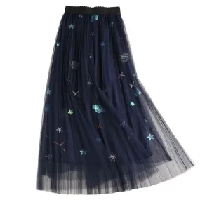 Embroidered Maxi Skirts