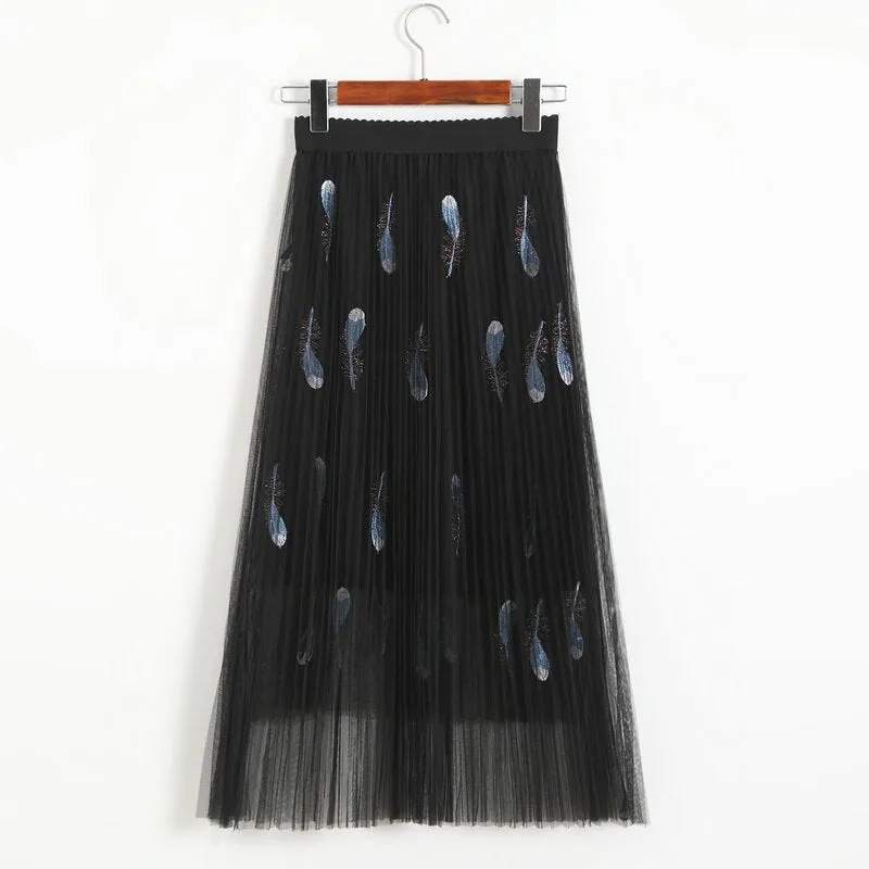 Embroidered Maxi Skirts